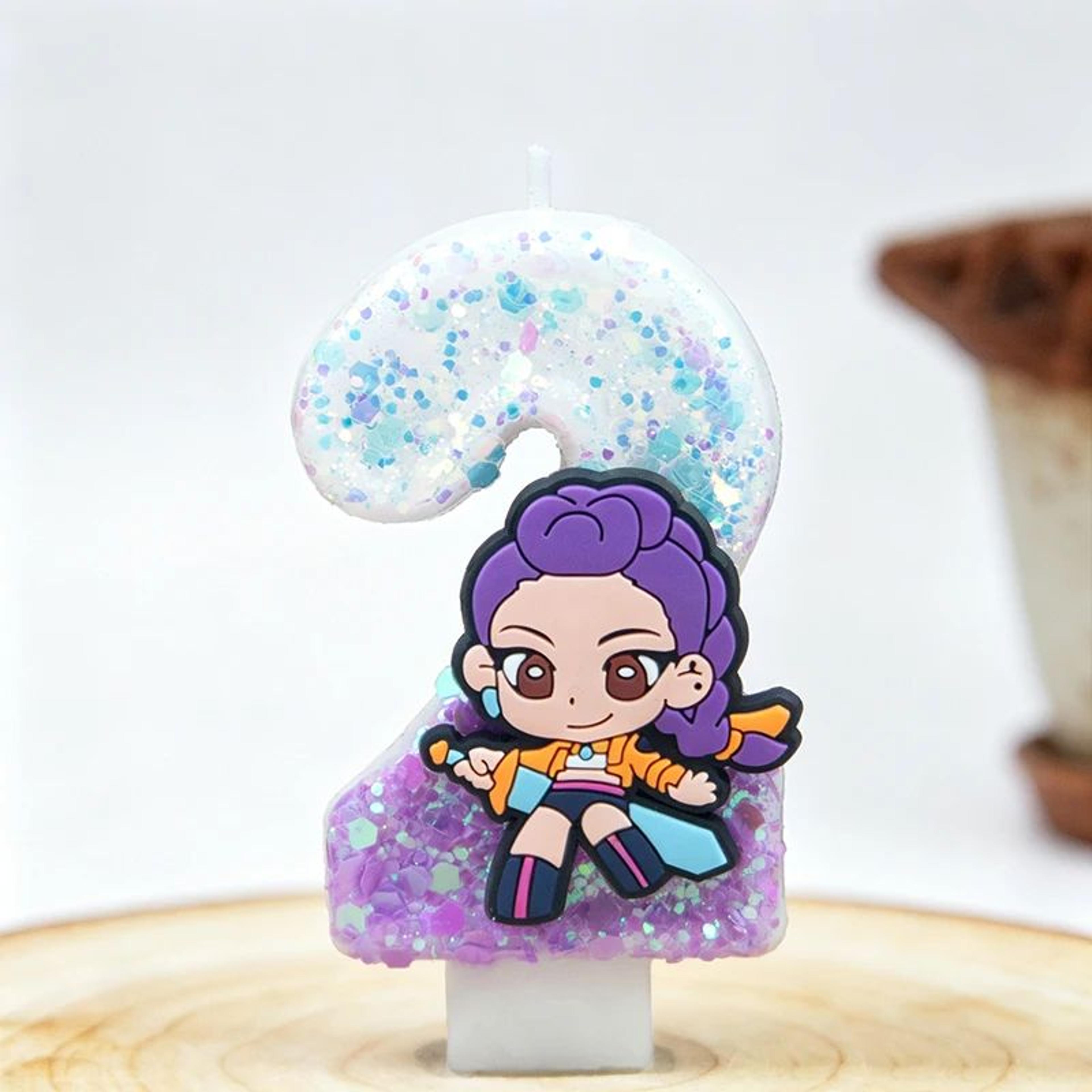 Creative Cartoon Birthday Cake Digital Candles  Party Cake Decorations  Holiday Celebration Accesso 8