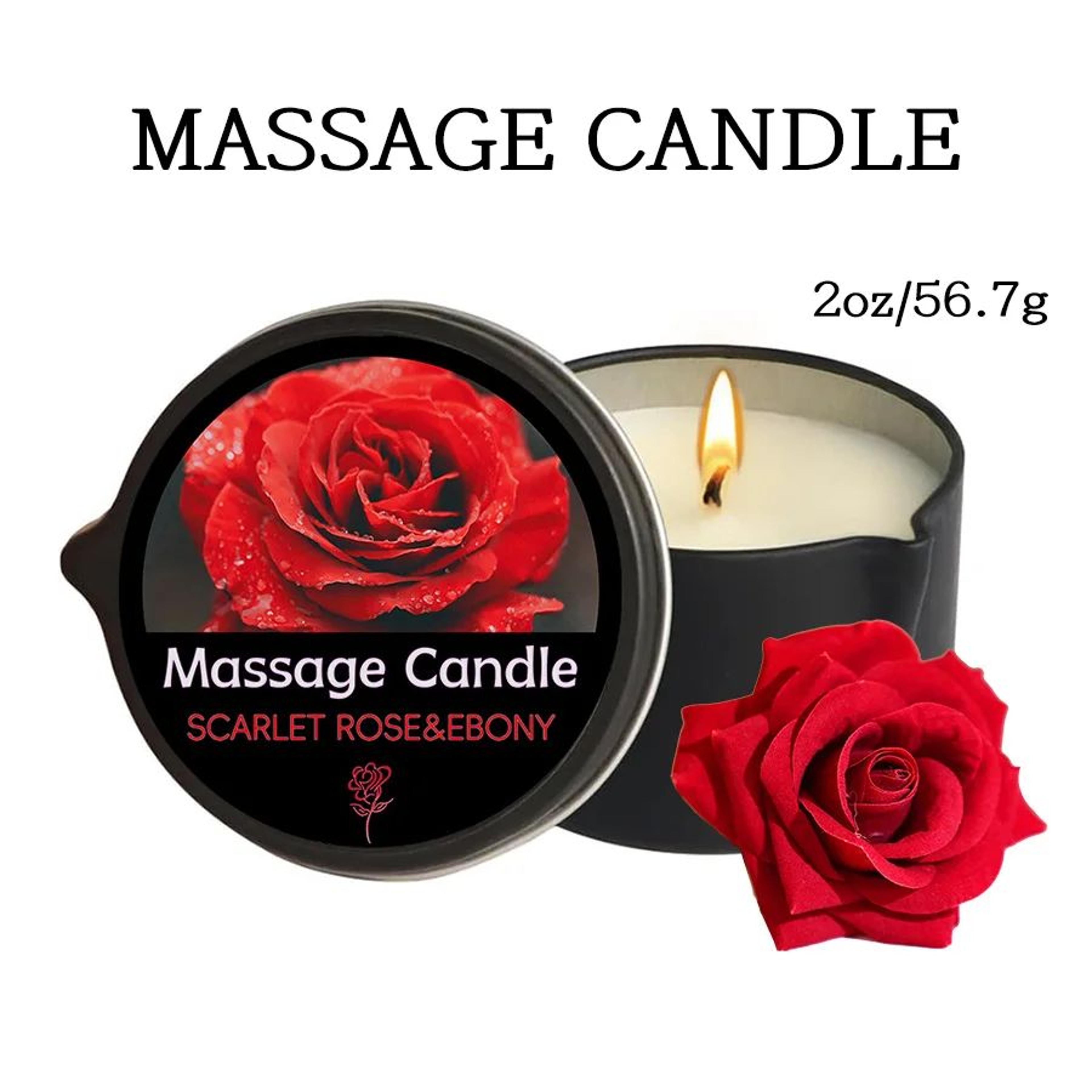 Essential Oil Massage Candle  Warm Massage Oil With Pour Spout 6 Scents Handmade 1 Oz  2 Oz 15