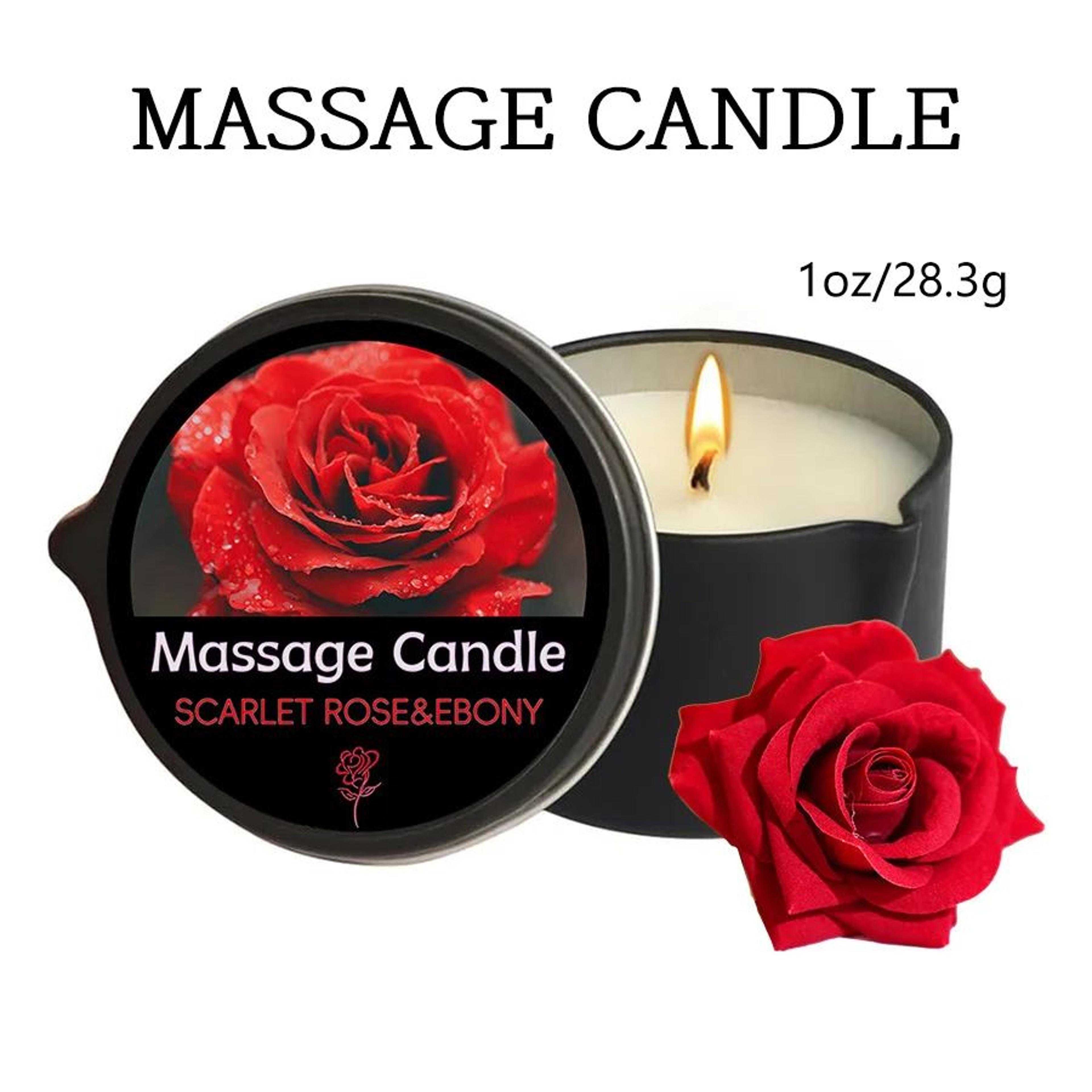 Essential Oil Massage Candle  Warm Massage Oil With Pour Spout 6 Scents Handmade 1 Oz  2 Oz 16
