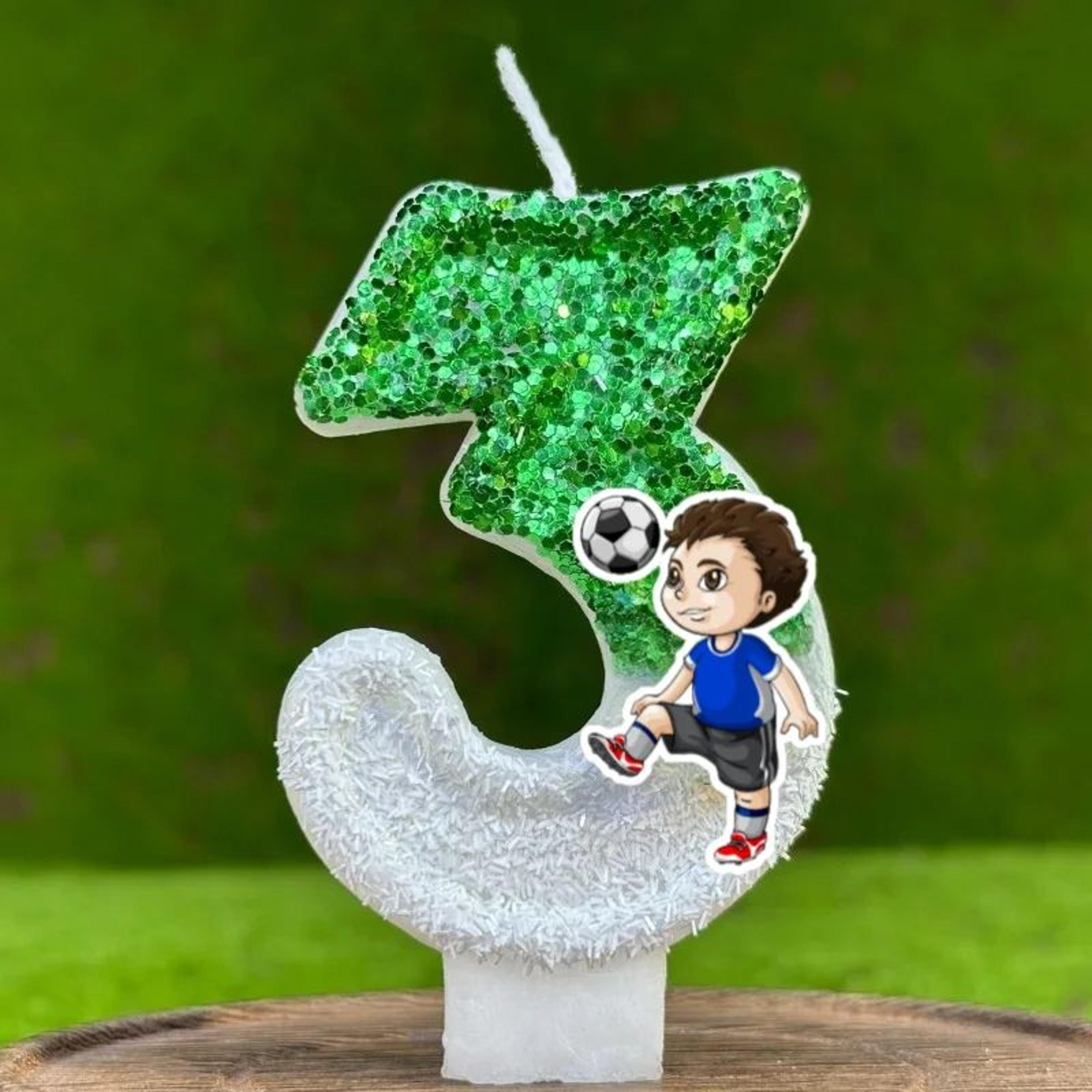 Football Theme Number Birthday Cake Candles 09  Cartoon Party Cake Decorations For Kids  Celebratio 2