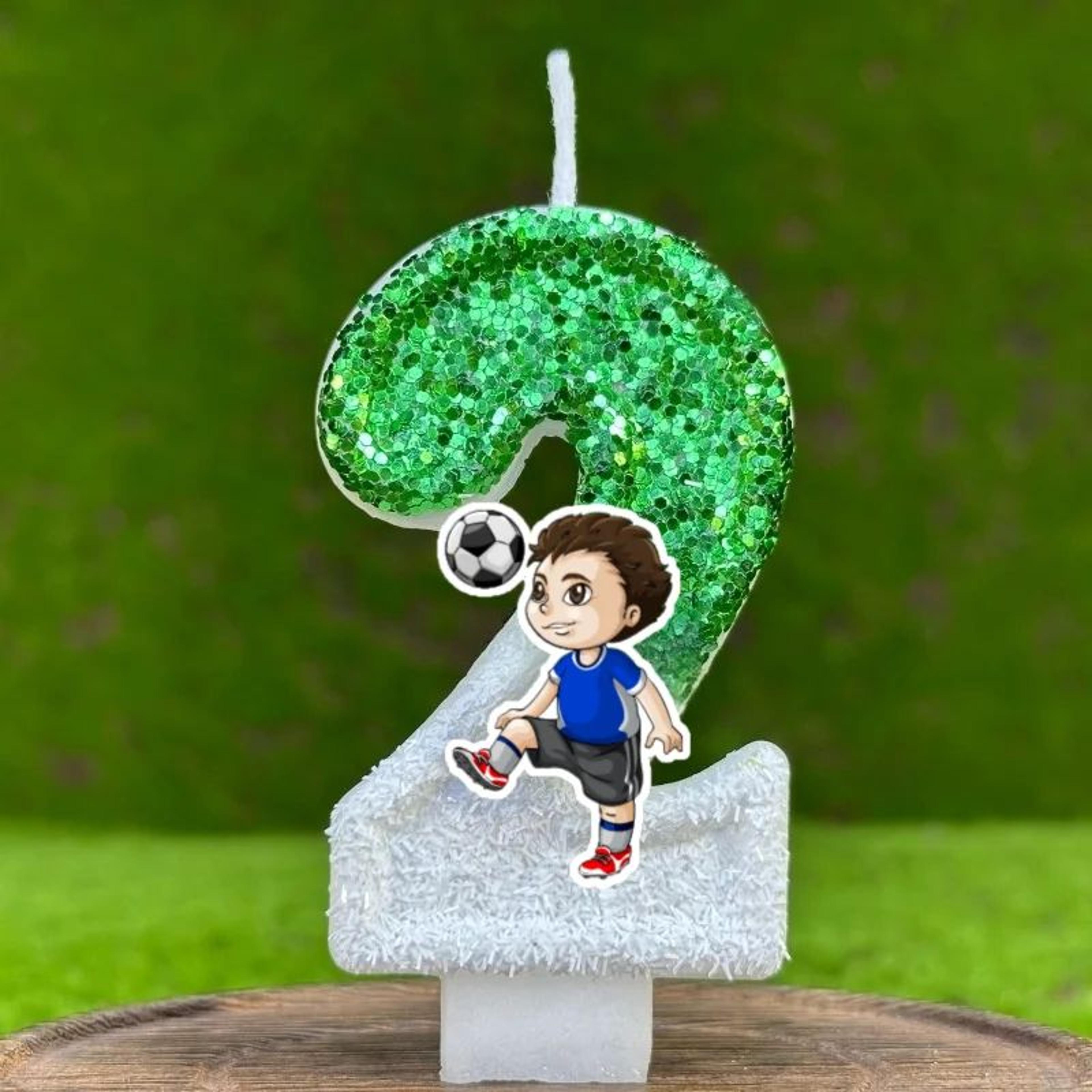 Football Theme Number Birthday Cake Candles 09  Cartoon Party Cake Decorations For Kids  Celebratio 8