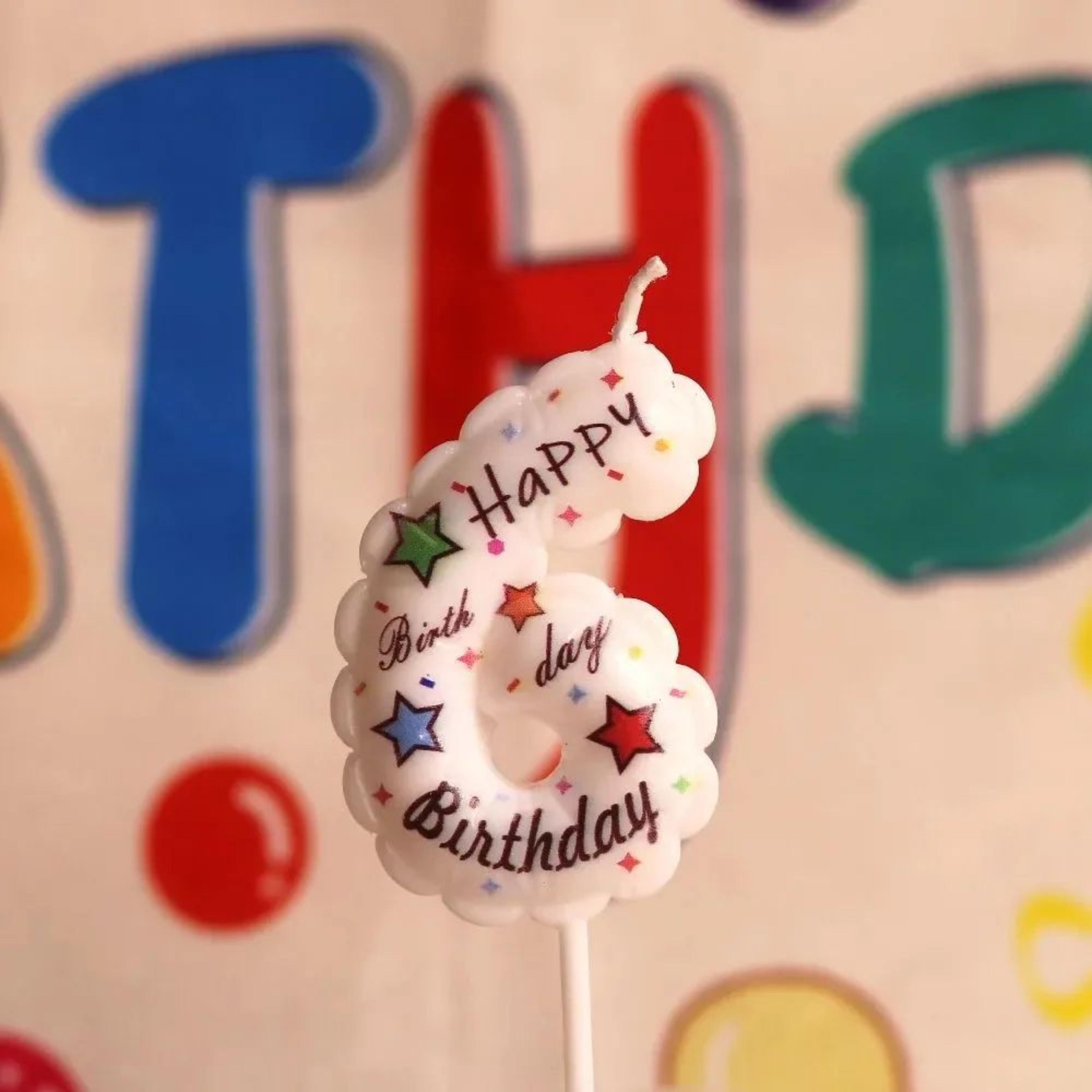 Happy Birthday Balloon Digital Candle  Reusable Cake Topper For Birthday Cakes Dessert Tables  Part 12