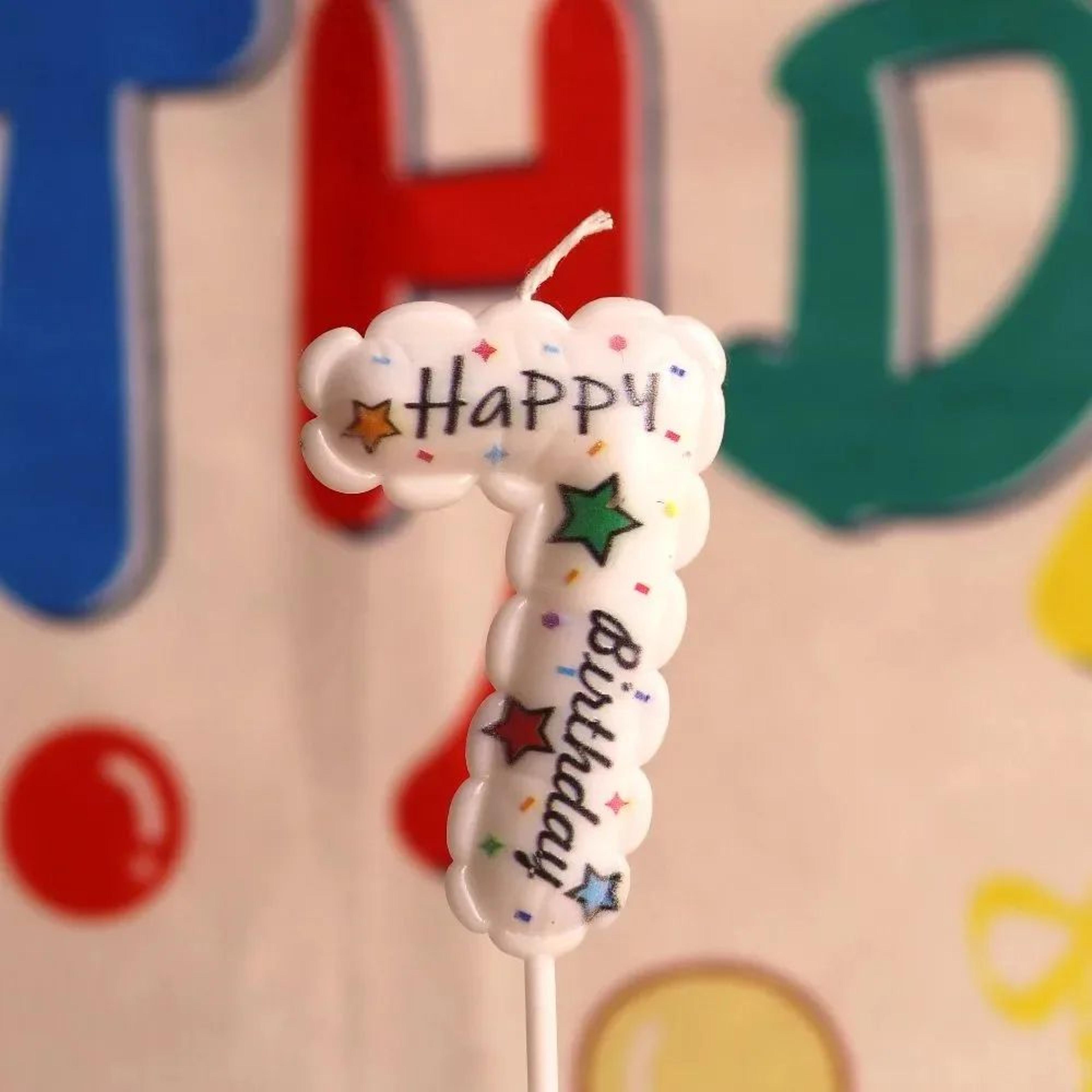 Happy Birthday Balloon Digital Candle  Reusable Cake Topper For Birthday Cakes Dessert Tables  Part 13