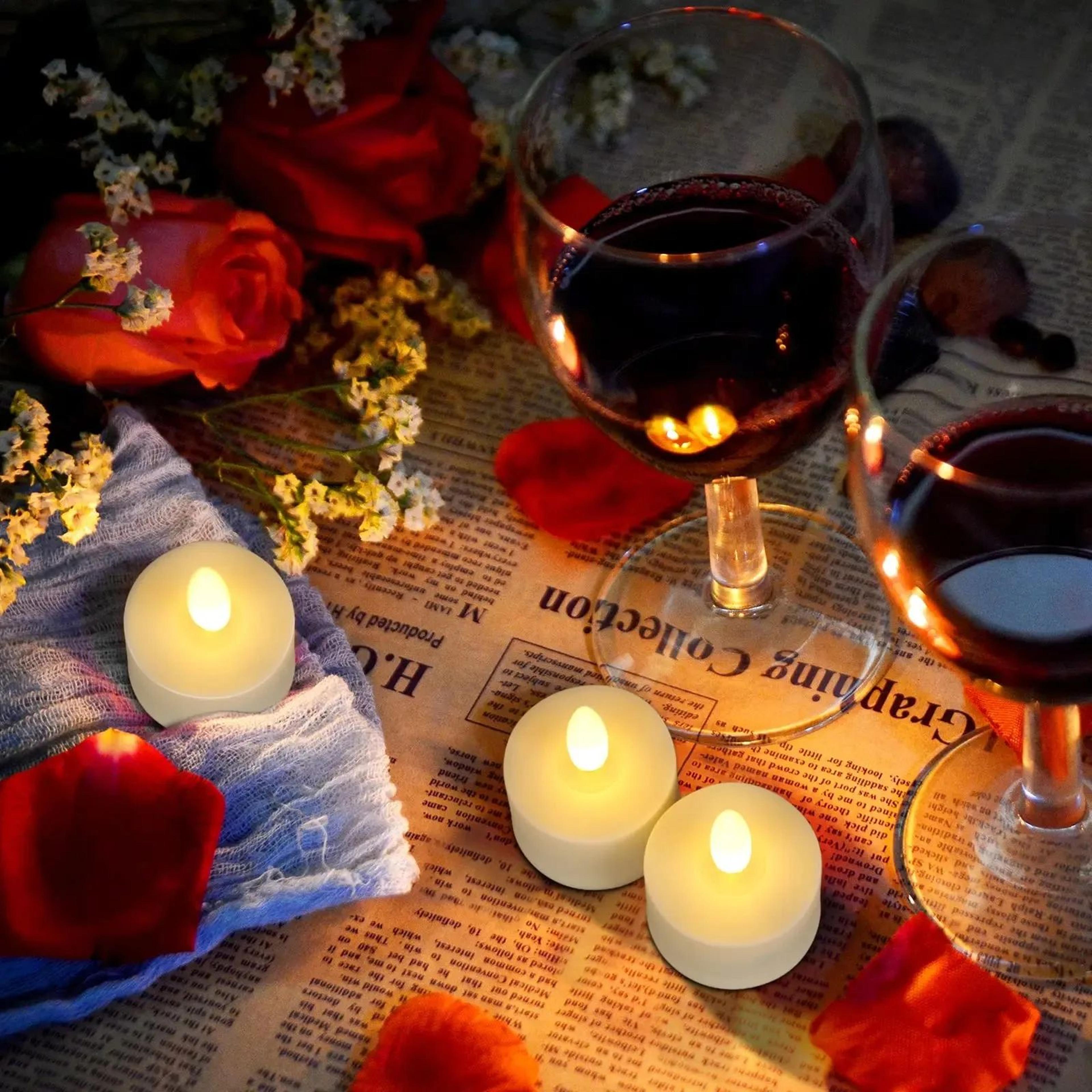 Rechargeable Flameless LED Tea Light Candles With Remote  Flickering Electronic Candles For Home De 1
