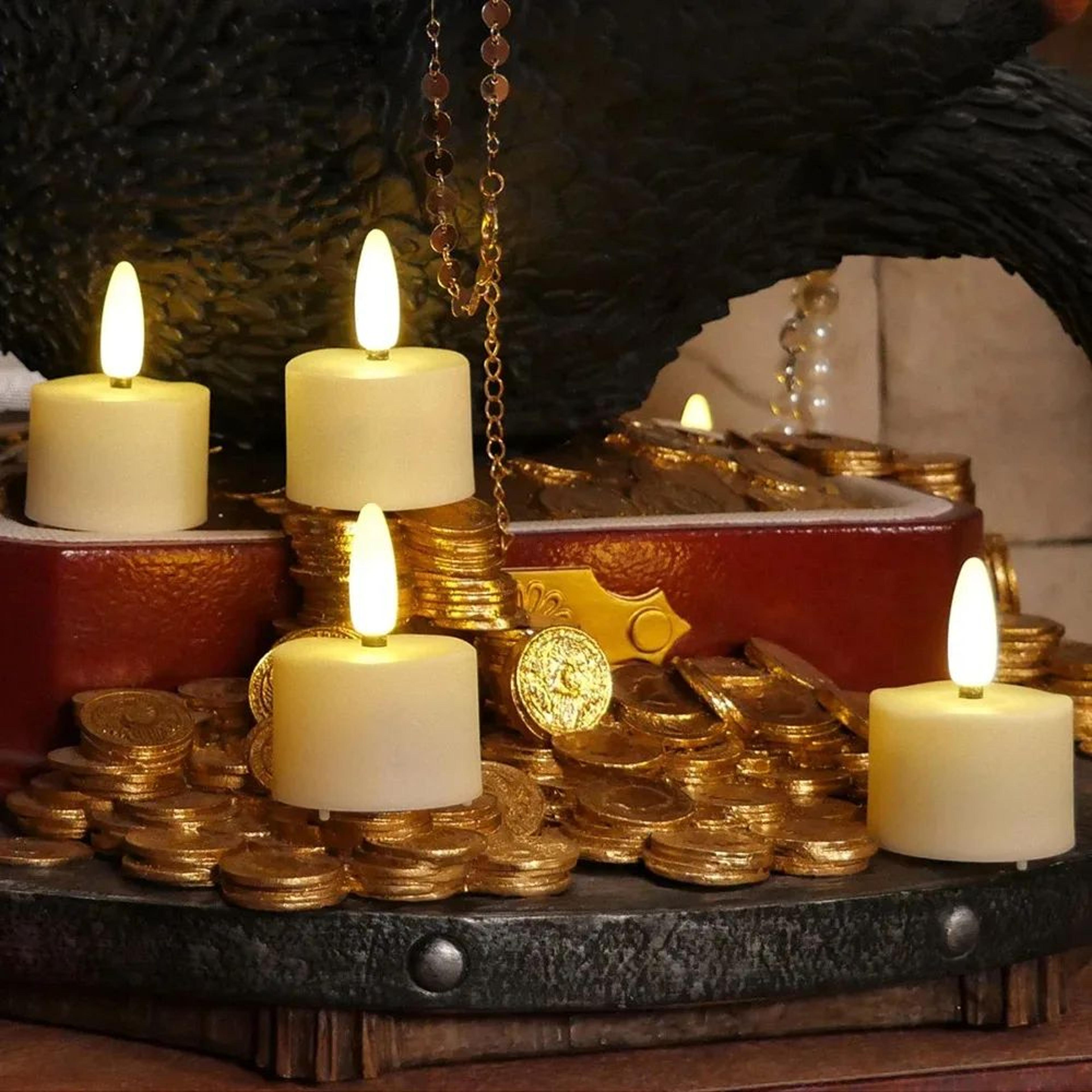 Rechargeable Flameless LED Tea Light Candles With Remote  Flickering Electronic Candles For Home De 2