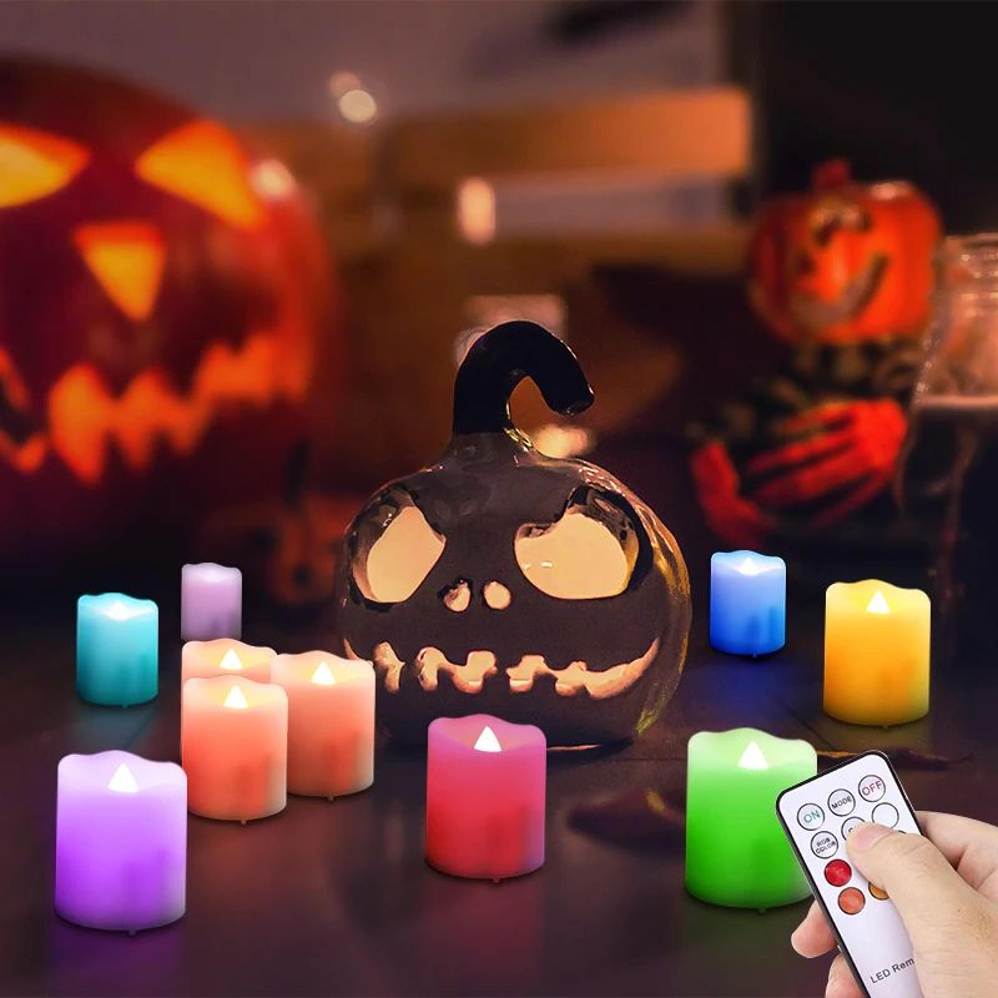 Rechargeable LED Flameless Candles With Remote  Timer  Flickering Decorative Lights For Home Christ