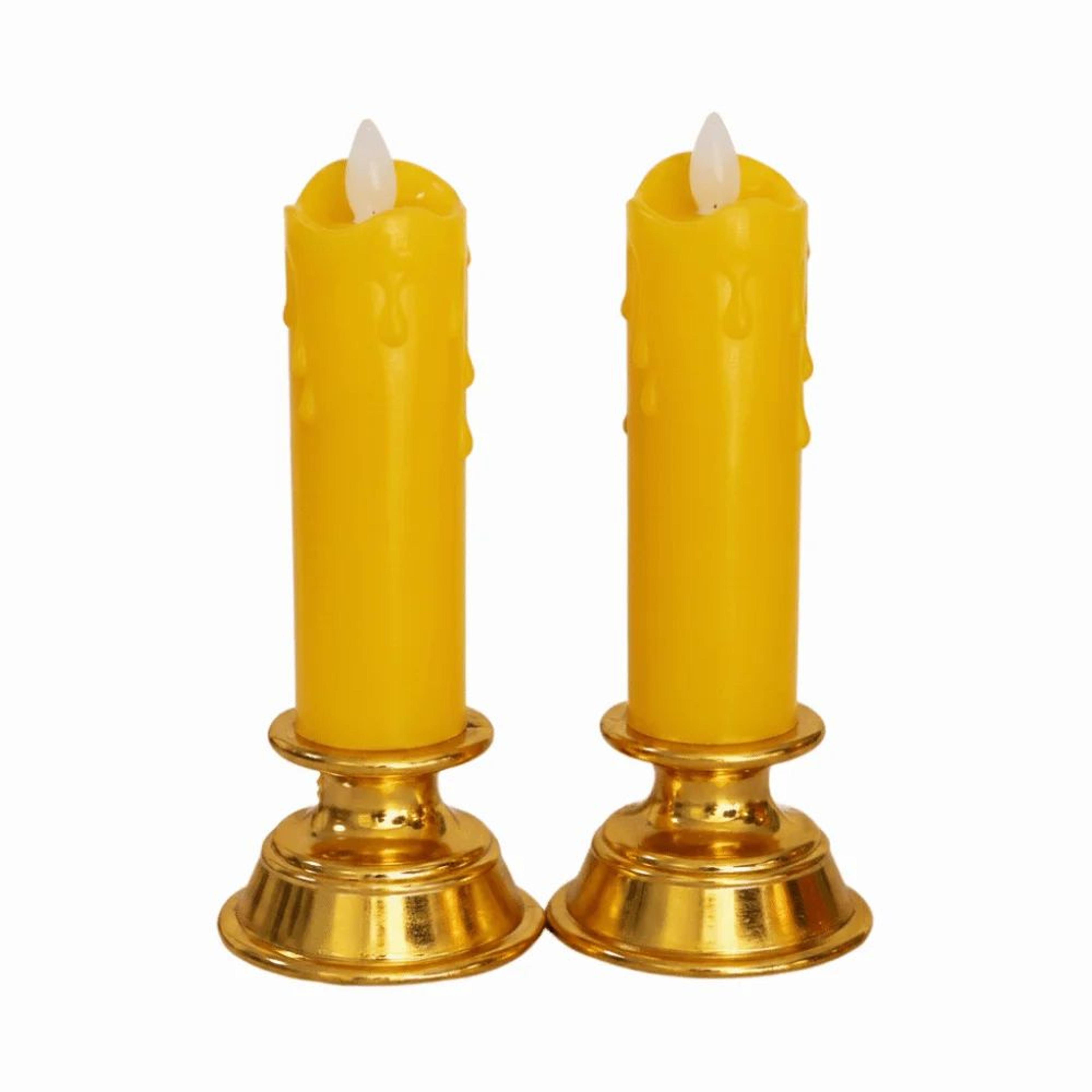 2pcs LED Flameless Electronic Candle Lights With Fairy String  Battery Operated Decorative Swing Ca 8