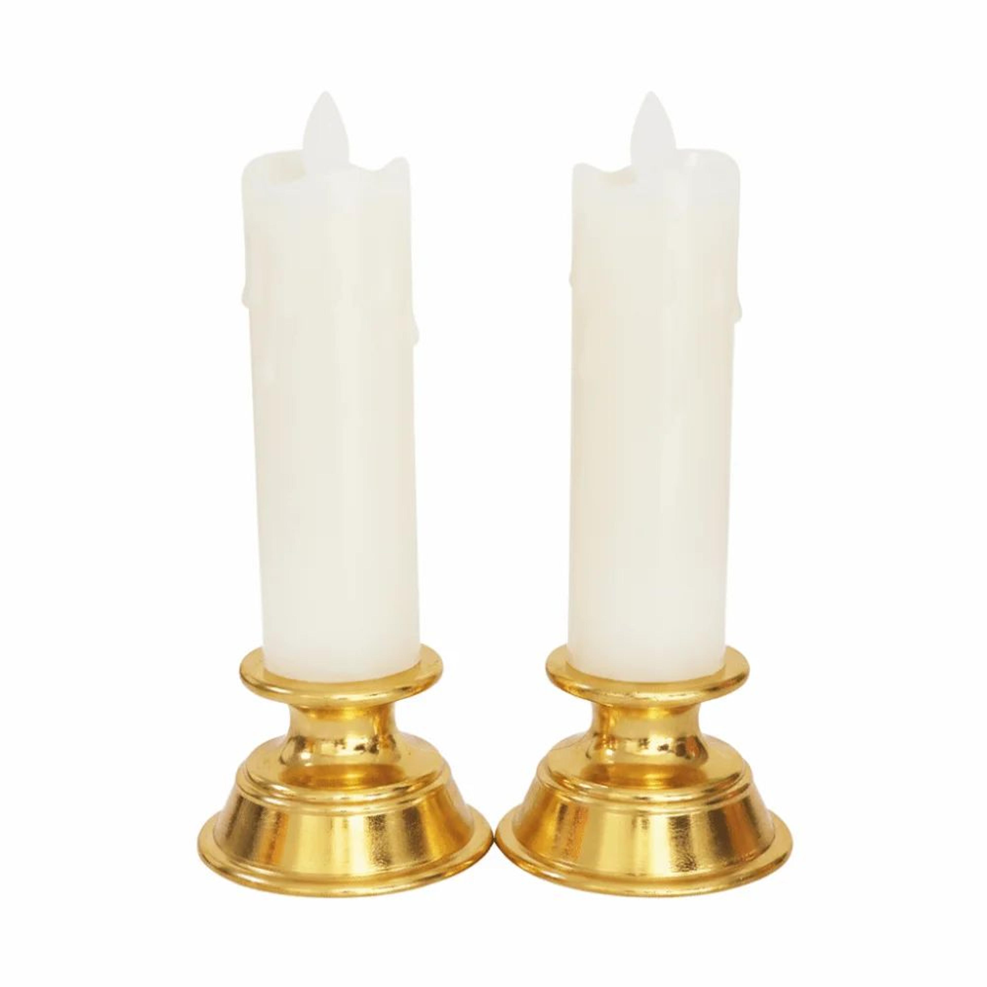 2pcs LED Flameless Electronic Candle Lights With Fairy String  Battery Operated Decorative Swing Ca 6