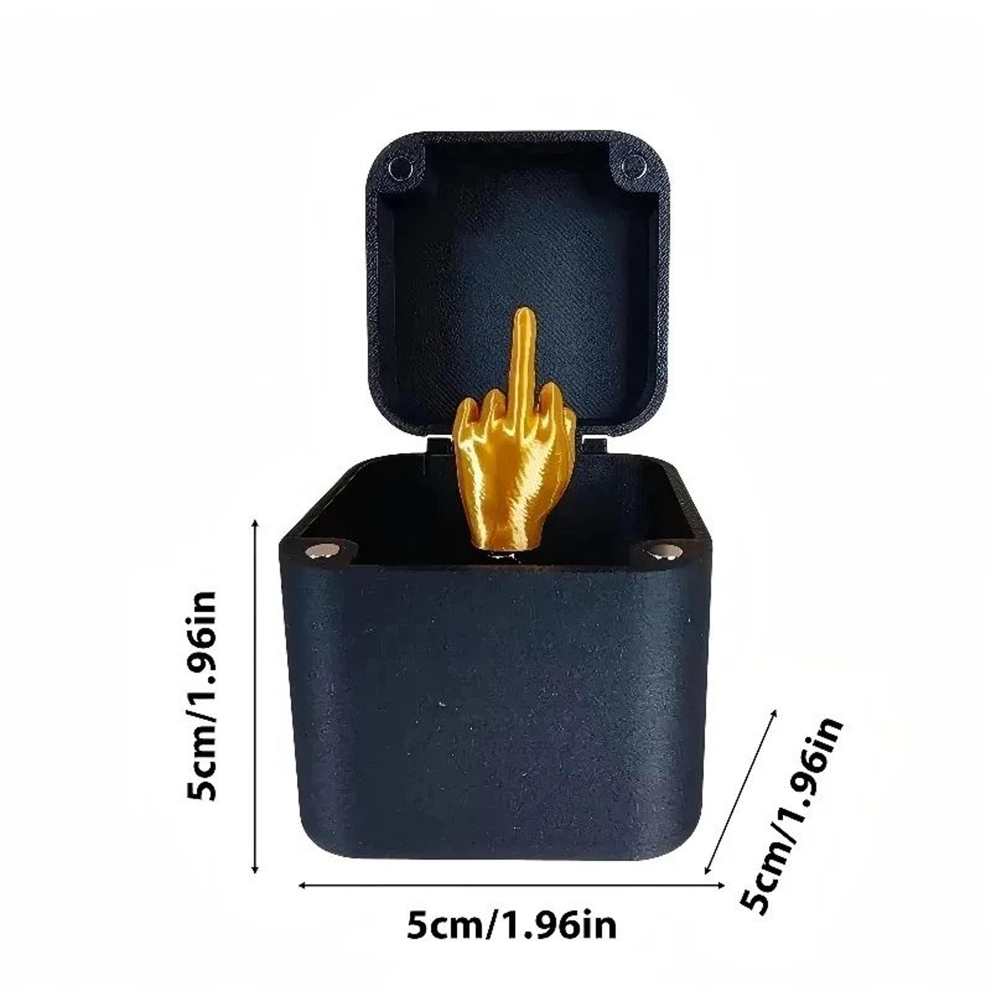 Funny Middle Finger In Box  Novelty Desk Decor Gag Gift For Halloween Christmas  Birthdays 5