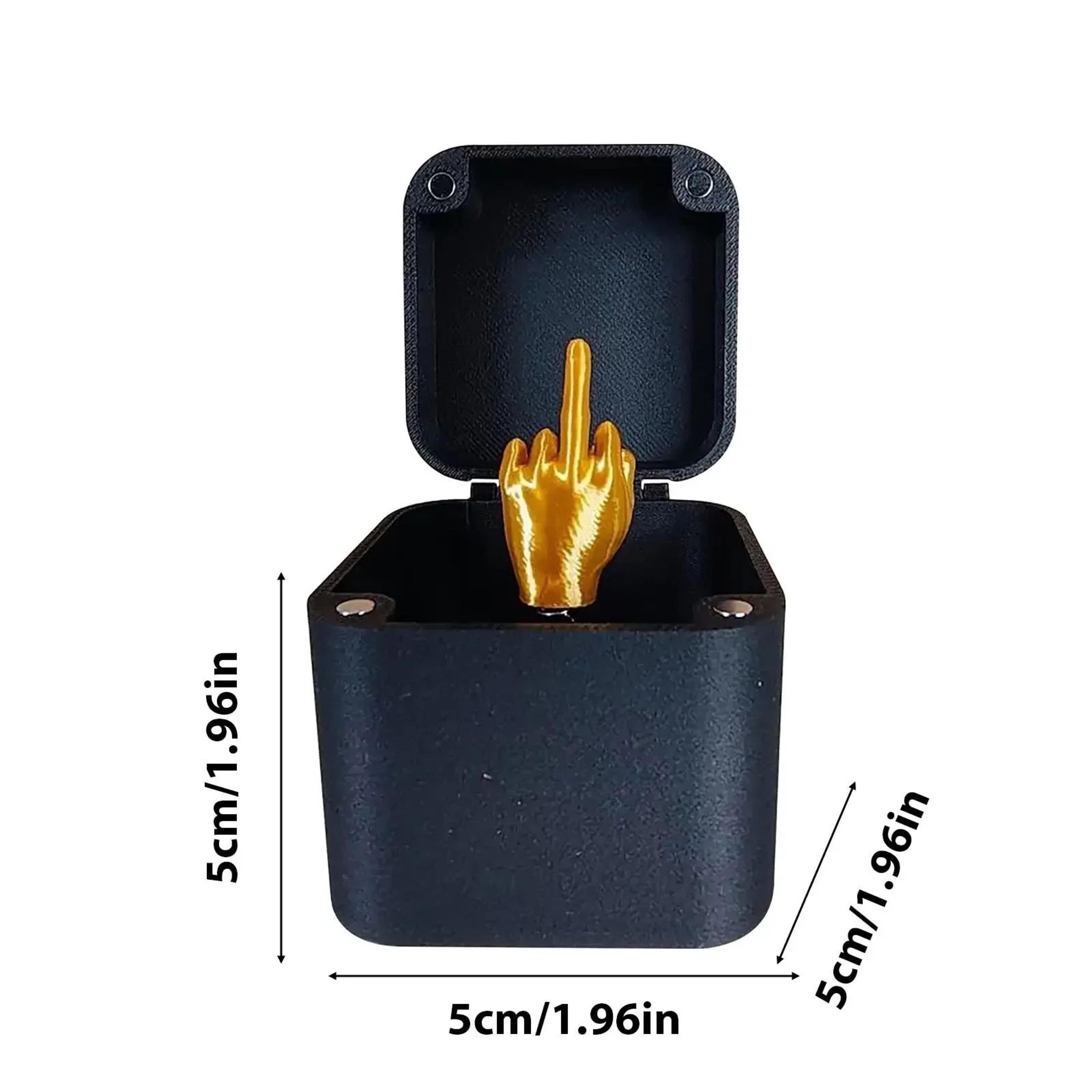 Funny Middle Finger In Box  Novelty Desk Decor Gag Gift For Halloween Christmas  Birthdays 6