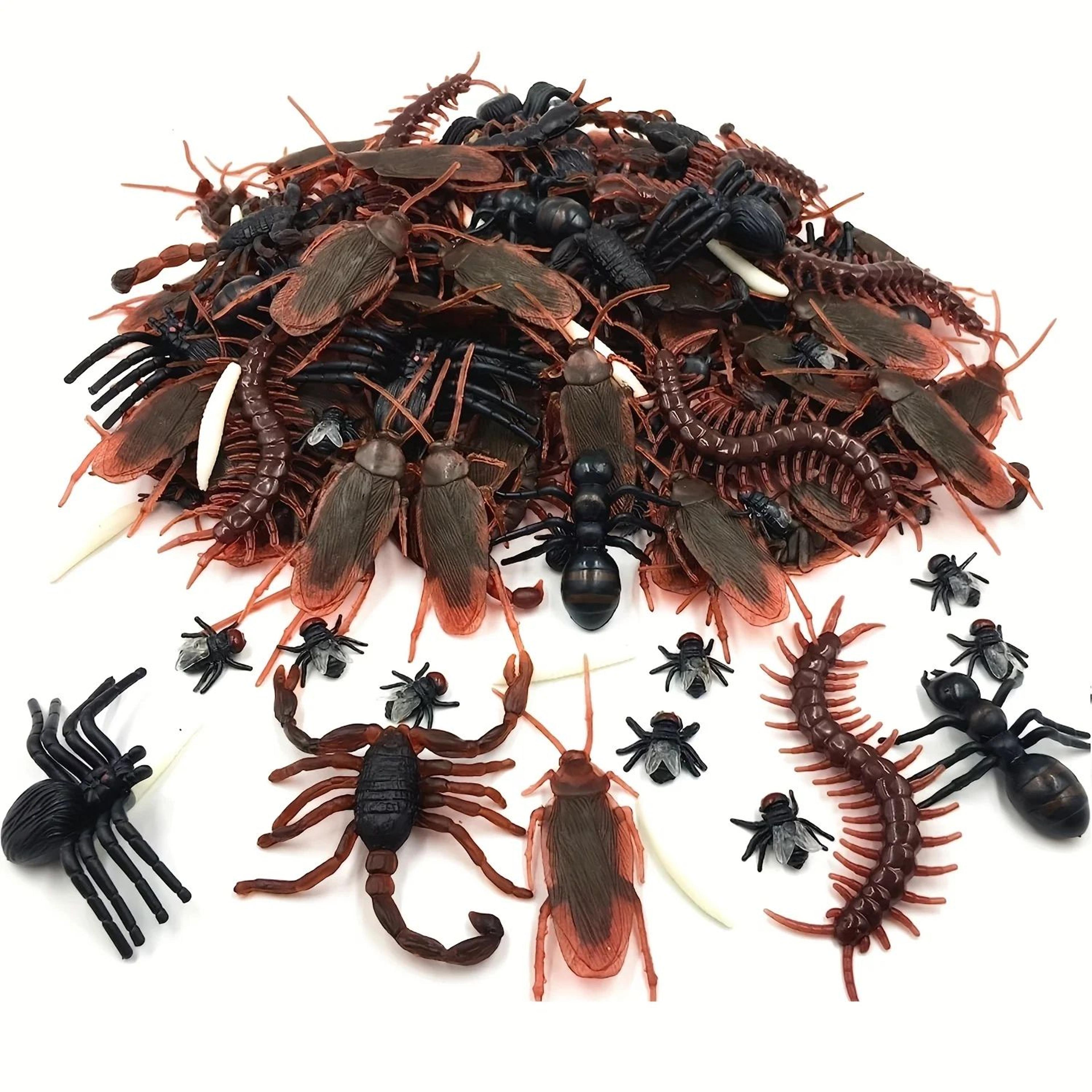realistic fake cockroach toys – pvc prank bugs, halloween party props & novelty decorations