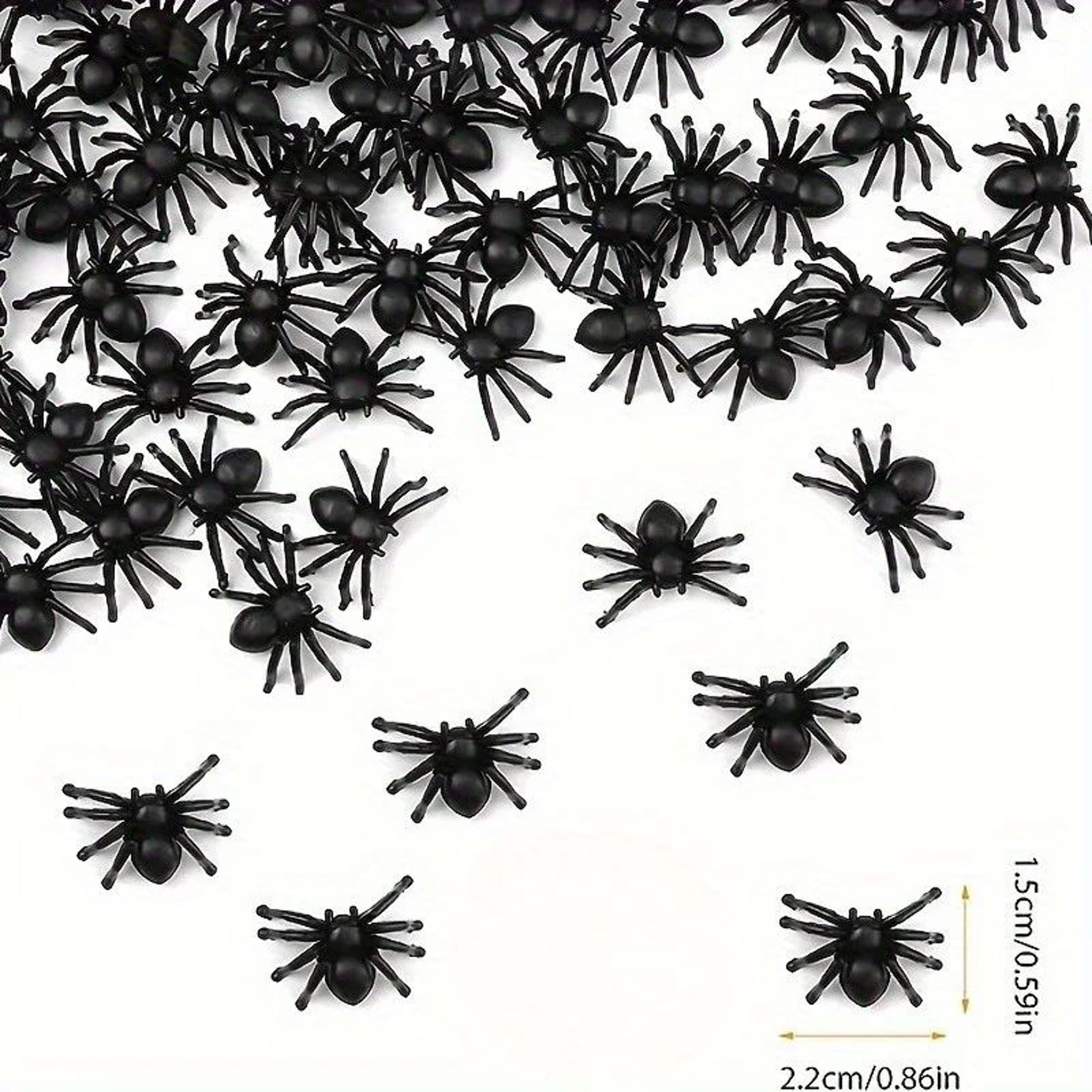 Realistic Plastic Mini Spider Decoration  Black Halloween Prank Prop  Haunted House Decor 5