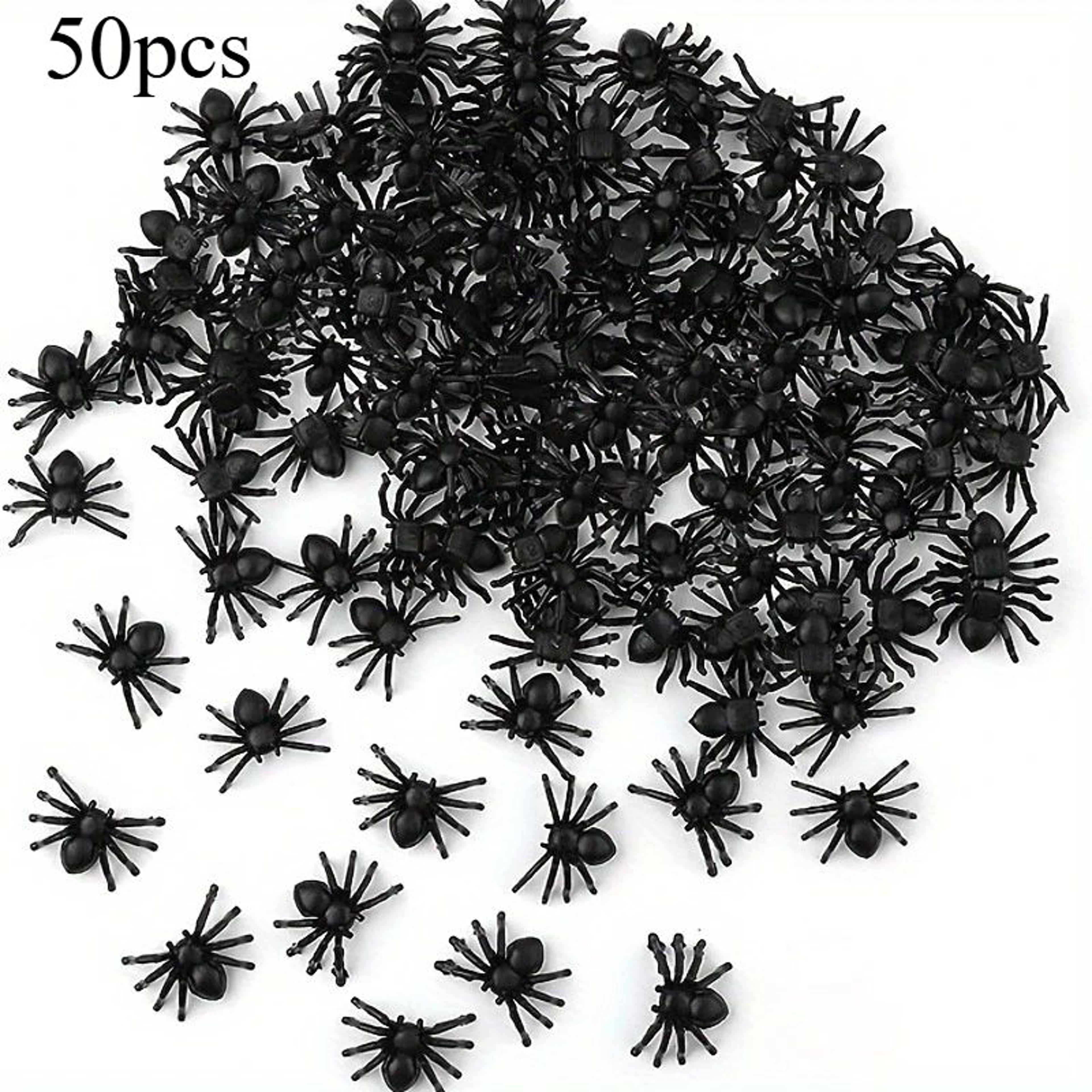 Realistic Plastic Mini Spider Decoration  Black Halloween Prank Prop  Haunted House Decor 6