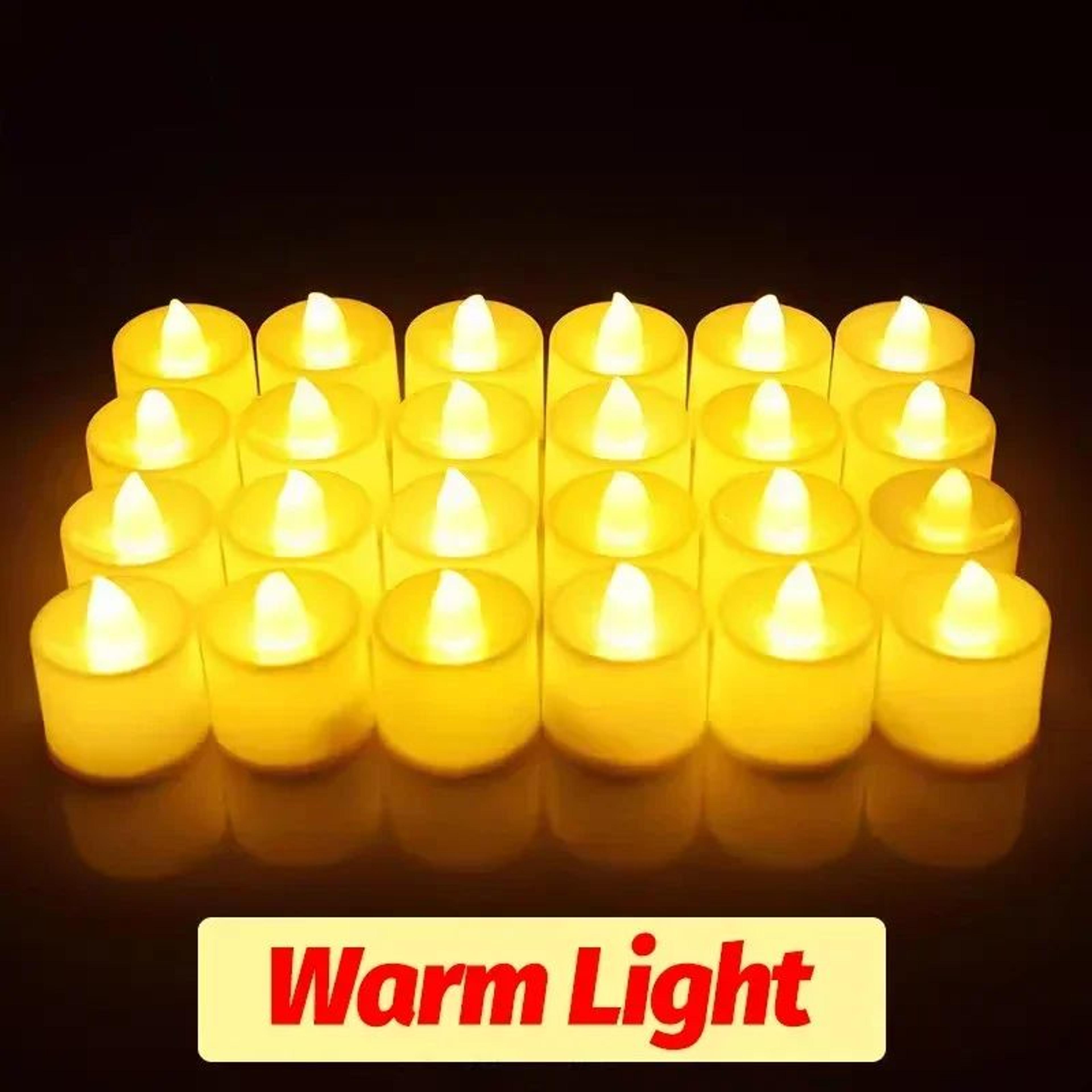 Flameless LED Tealight Candles  Battery Powered Warm White Lights For Wedding Party  Home Decor 7