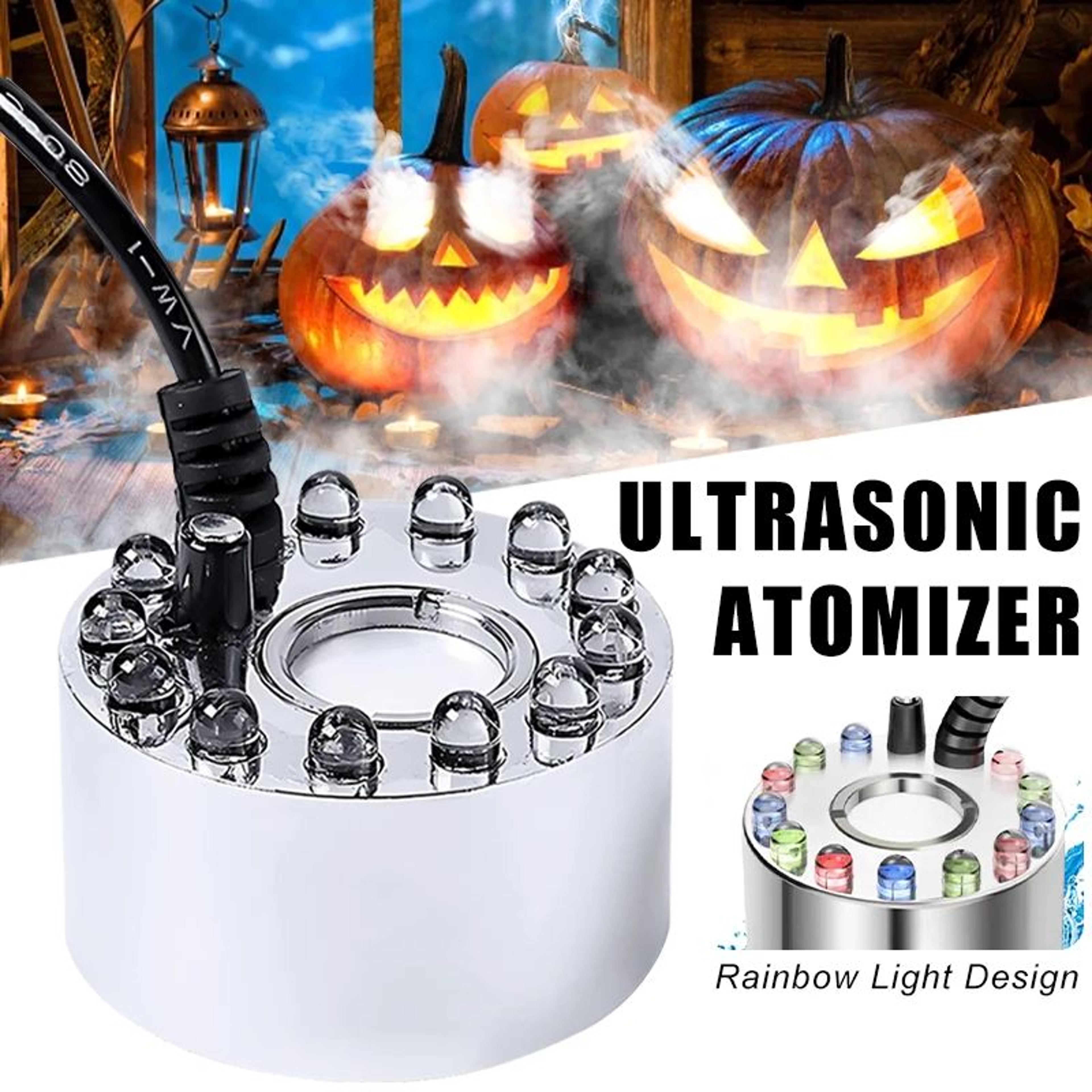 mini led pumpkin mist maker fogger – ultrasonic fog machine for fountain, pond & halloween decorations