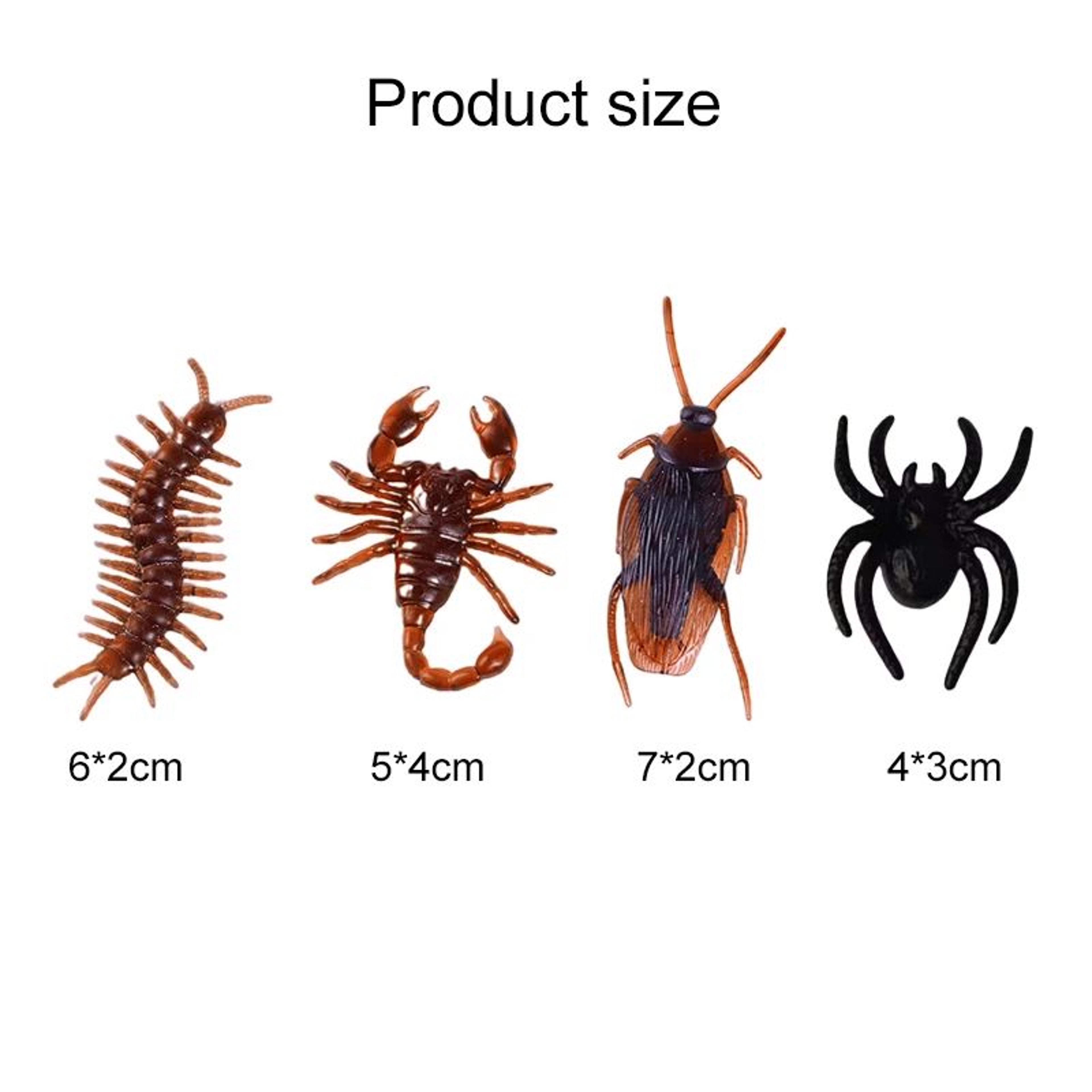 Halloween Simulation Bug Set  Realistic Plastic Cockroach Spider Centipede  Scorpion Prank Decorati 5