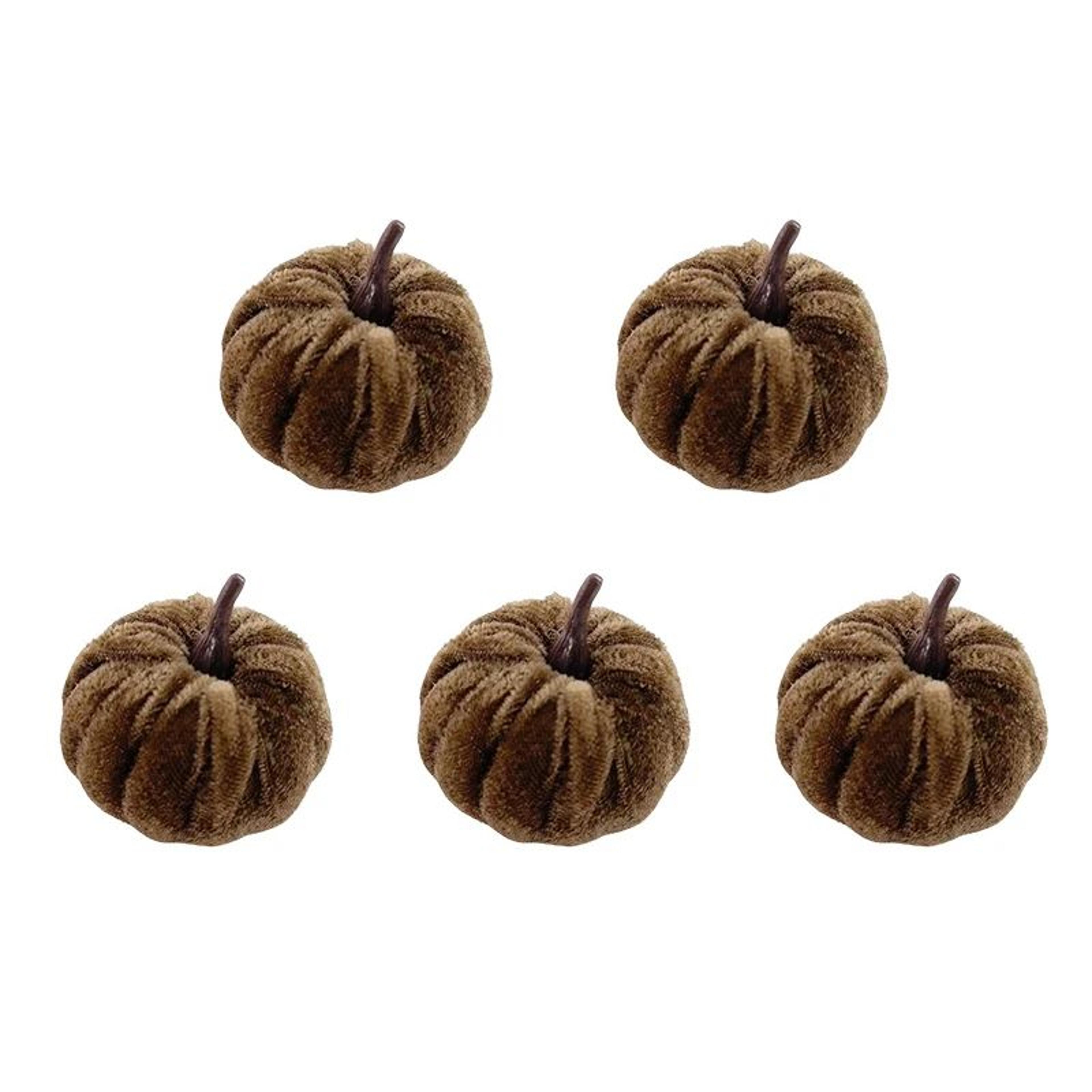 5pcs Artificial Halloween Pumpkin Set  2 In Foam Pumpkin Decorations For Party Tabletop  Fall Decor 7