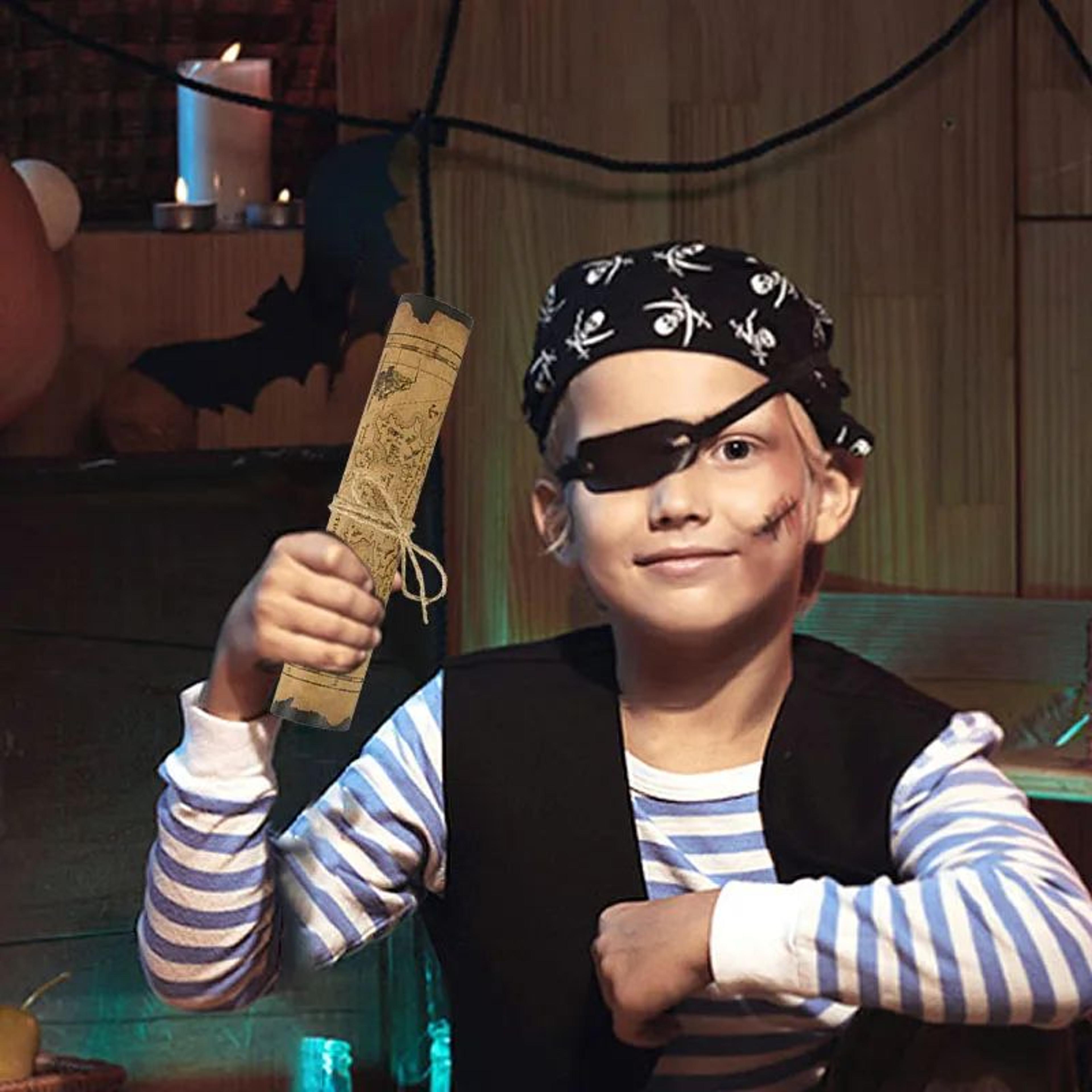 Vintage Pirate Treasure Map  Kids Party Treasure Hunt Prop Pirate Birthday Decoration  Halloween Fa 1
