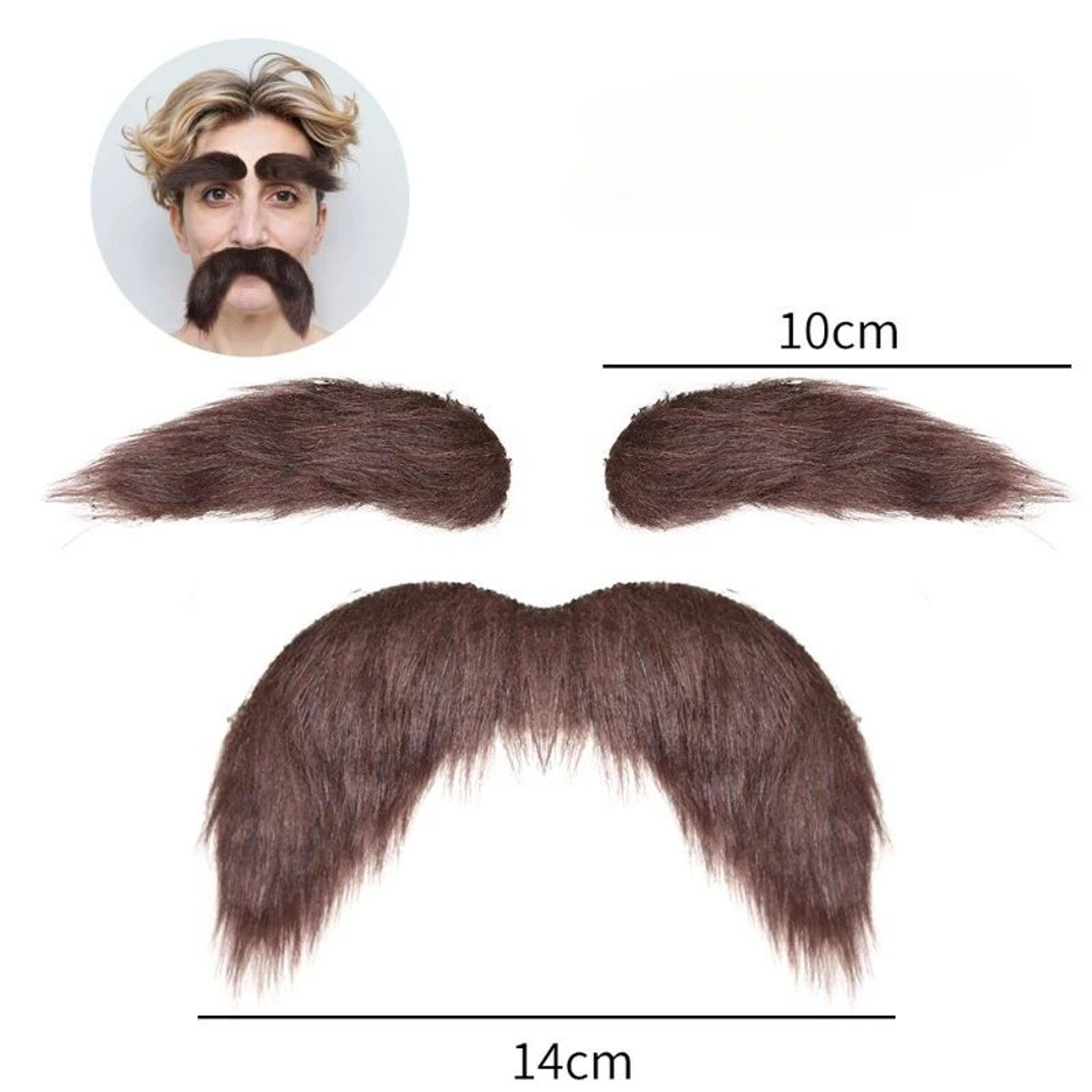 SelfAdhesive Fake Mustache  Eyebrow Set  Costume Beard Props For Halloween Santa  Cosplay 7