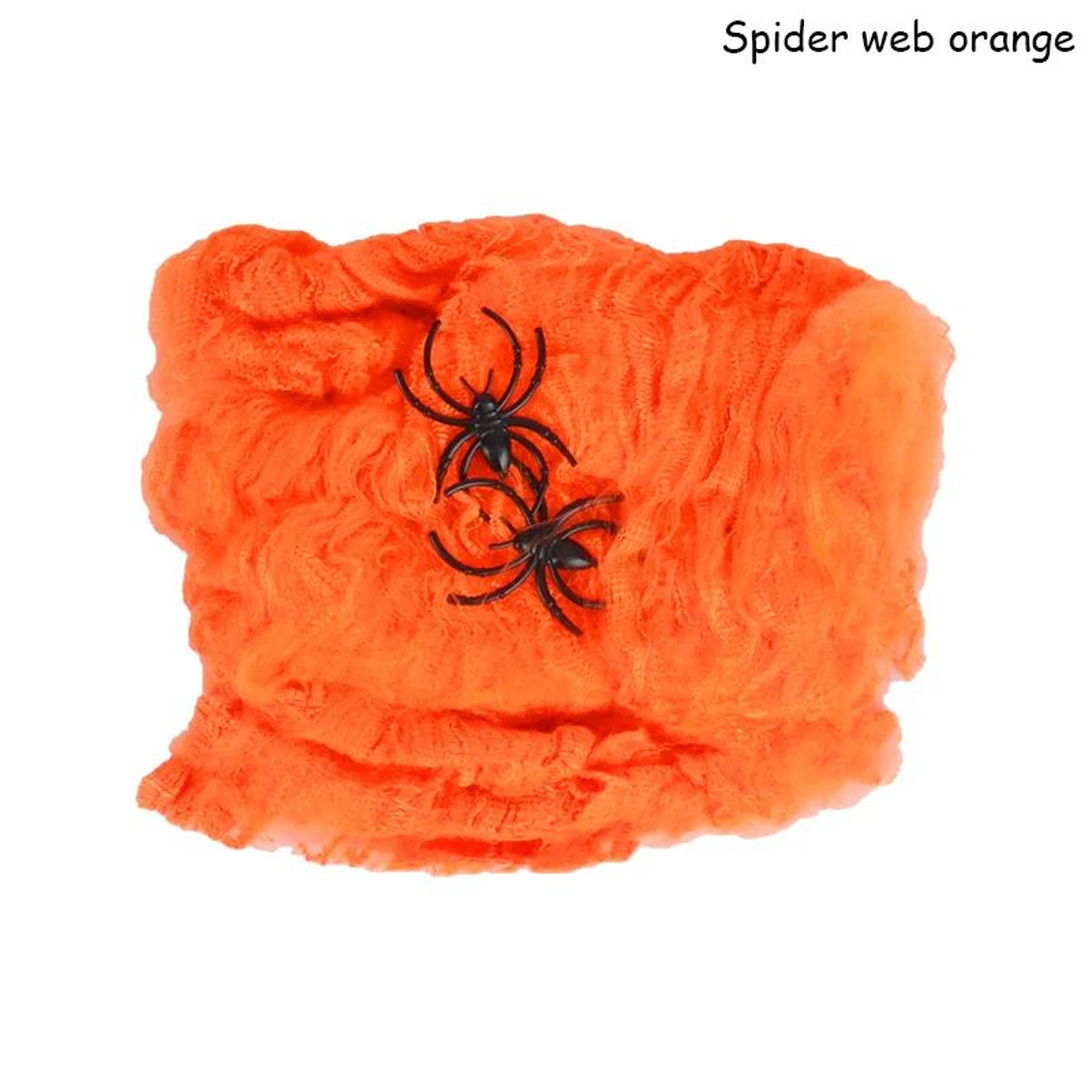Stretchable Artificial Spider Web  Halloween Cobweb Decoration For Haunted Houses Parties  IndoorOu 7