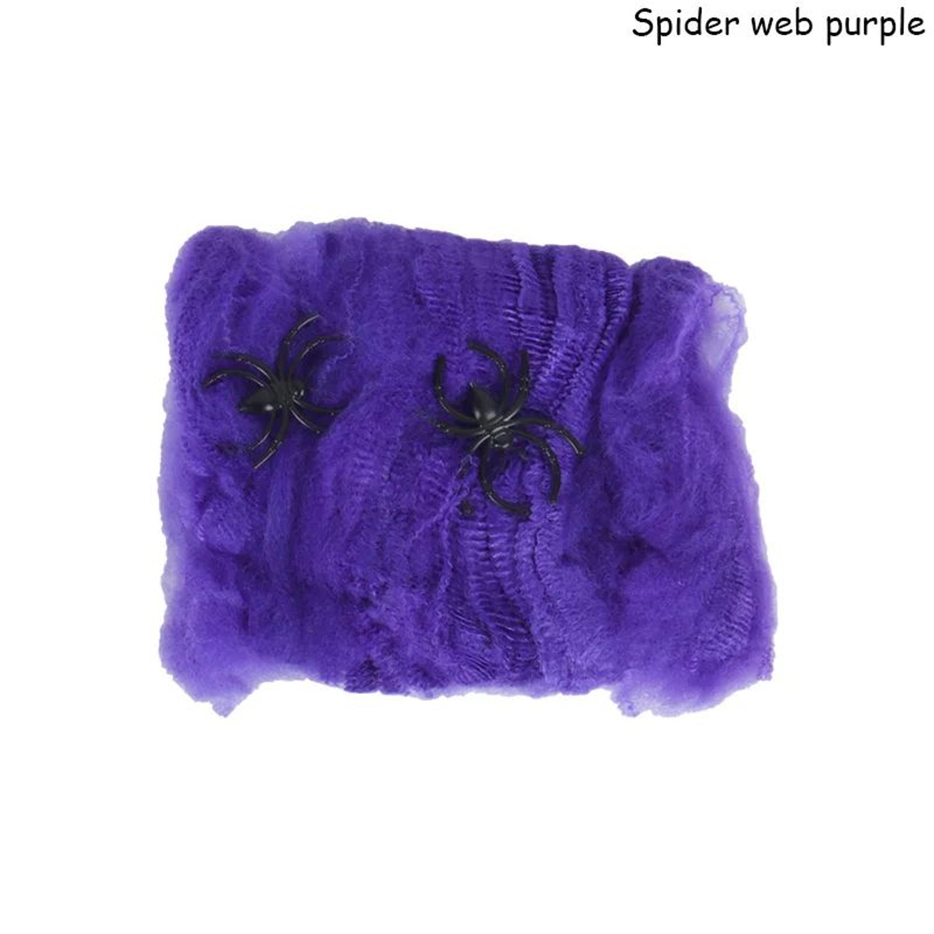 Stretchable Artificial Spider Web  Halloween Cobweb Decoration For Haunted Houses Parties  IndoorOu 8