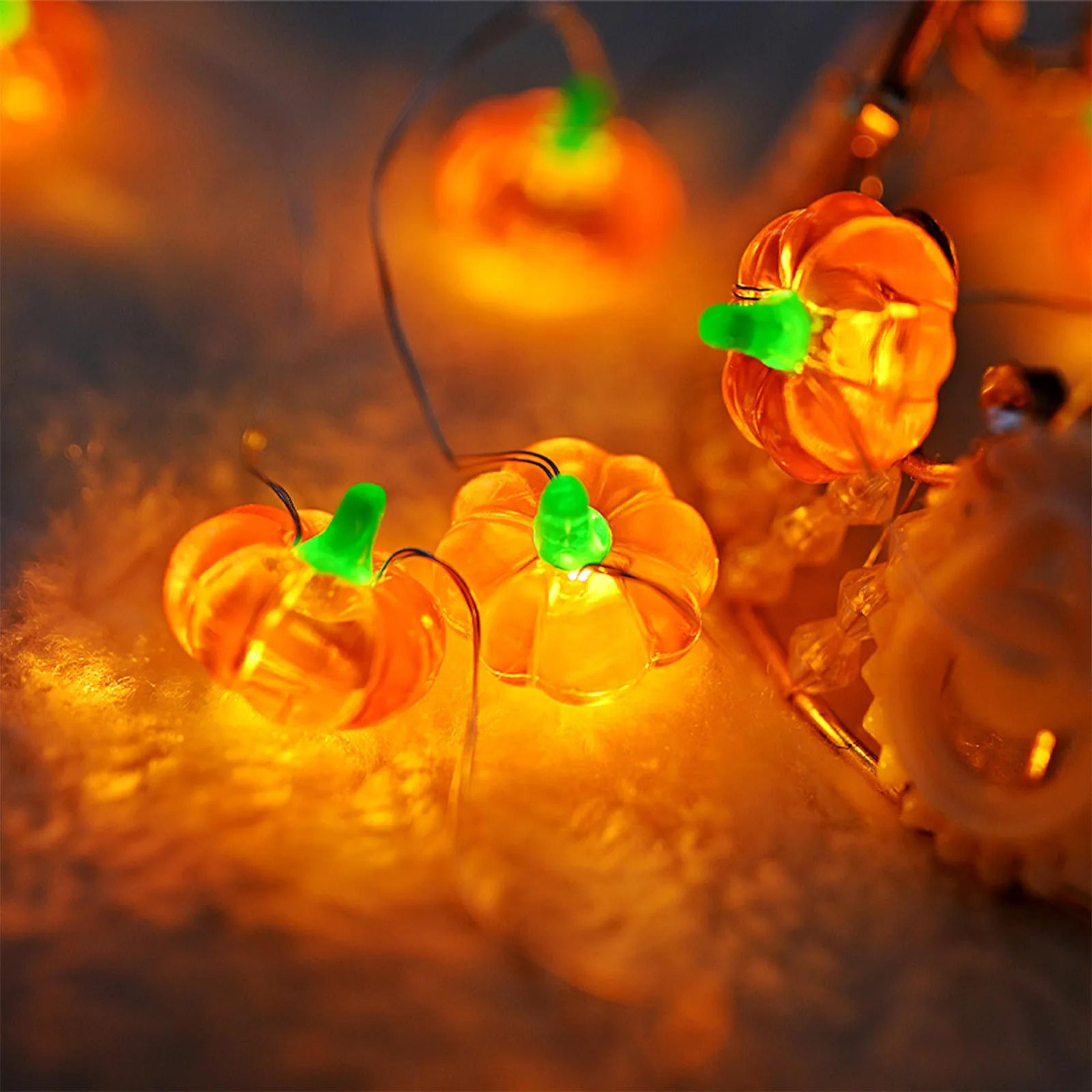 Halloween Pumpkin Eyeball LED String Lights  USB Decorative Fairy Lights For Party Home  Bar Decor 1