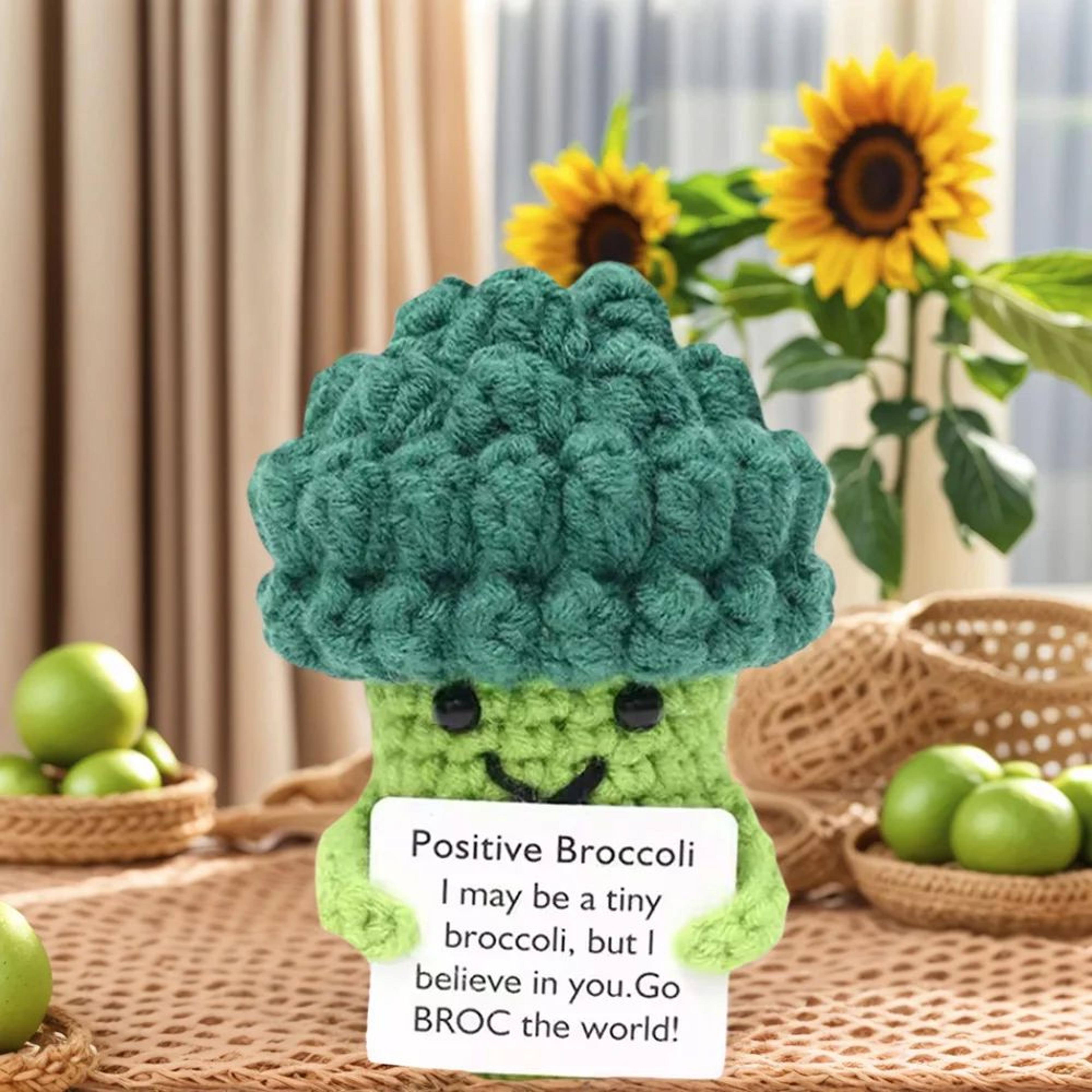 Positive Energy Pocket Hug Crochet Doll  Handmade Knitted Plush Emotional Support Gift With Card 3