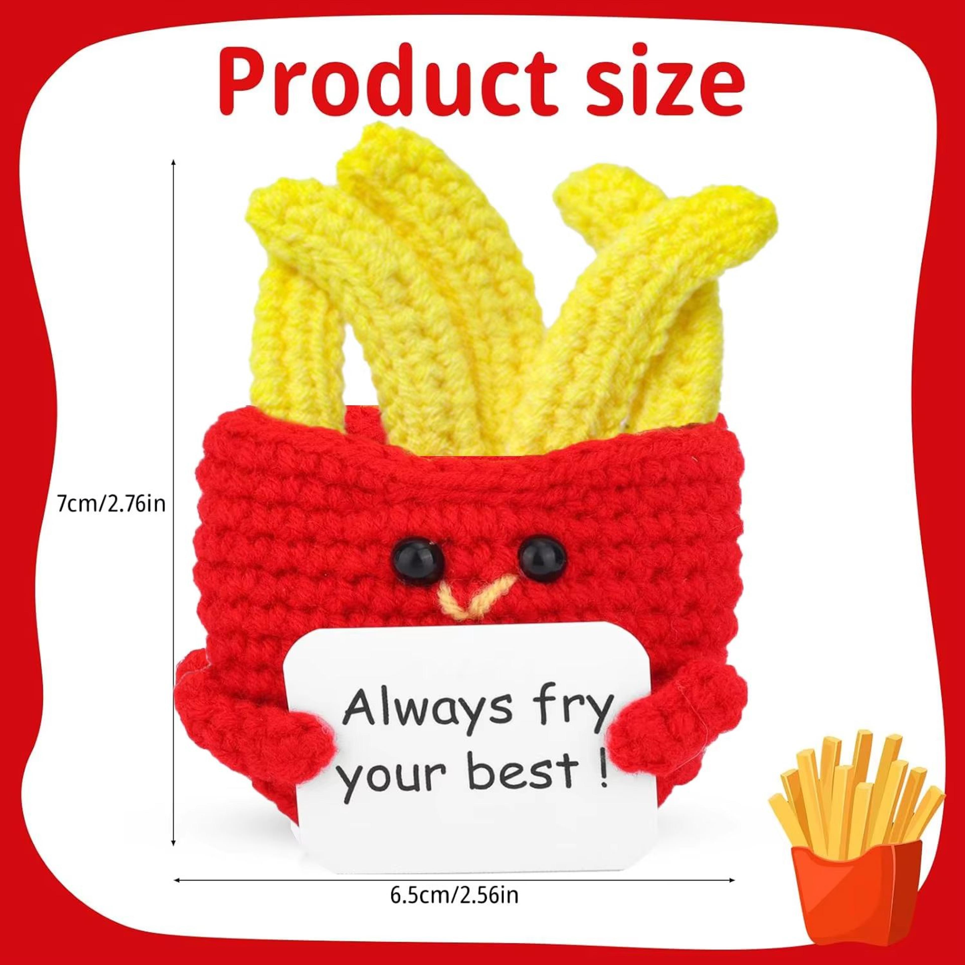 Positive Energy Pocket Hug Crochet Doll  Handmade Knitted Plush Emotional Support Gift With Card 10