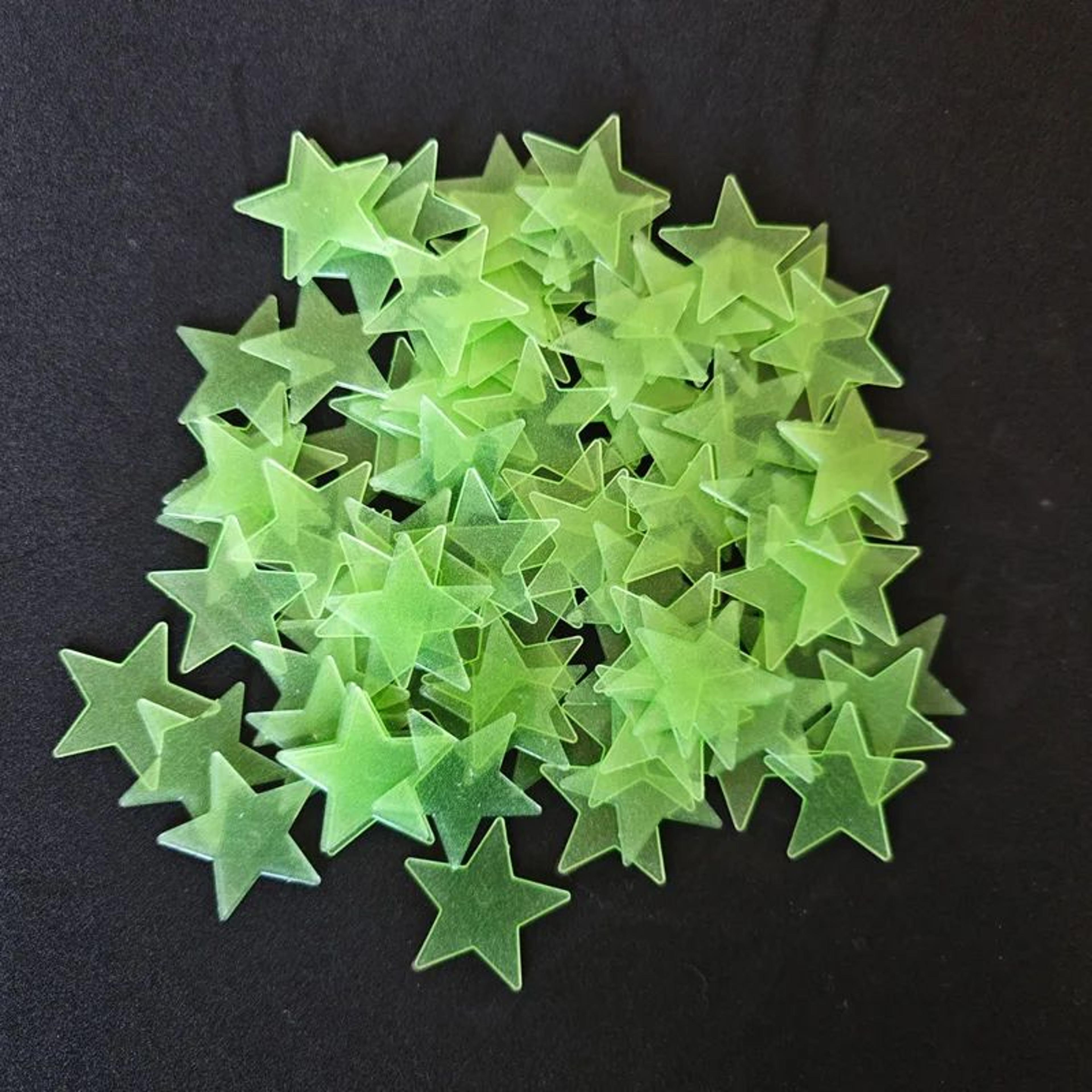 100pcs Glow In The Dark Star Wall Stickers  Luminous Ceiling Decals For Kids Bedroom  Nursery Room  8