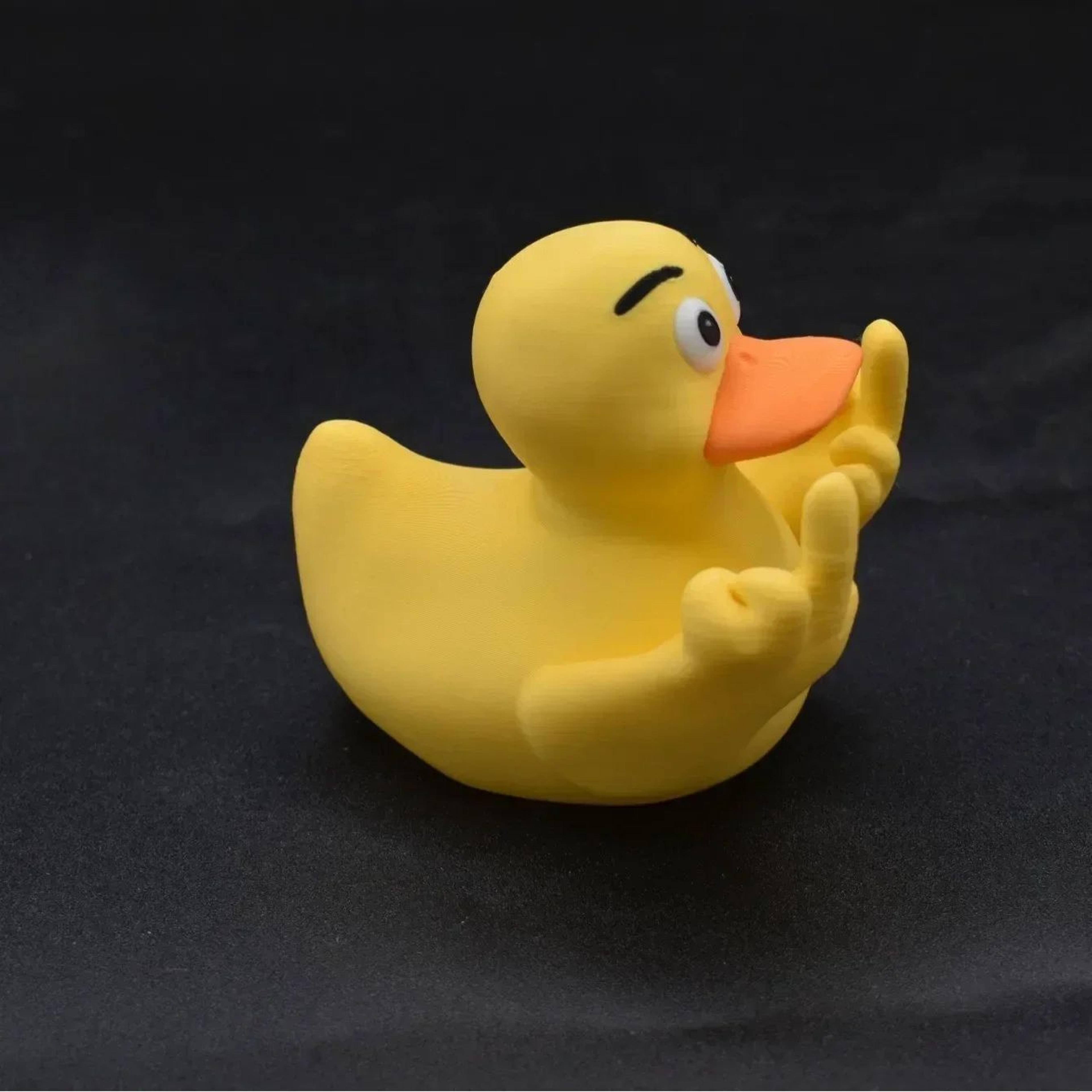 Funny Middle Finger Duck Ornament  Cute ResinStyle Desk Garden  Home Decor Statue 6