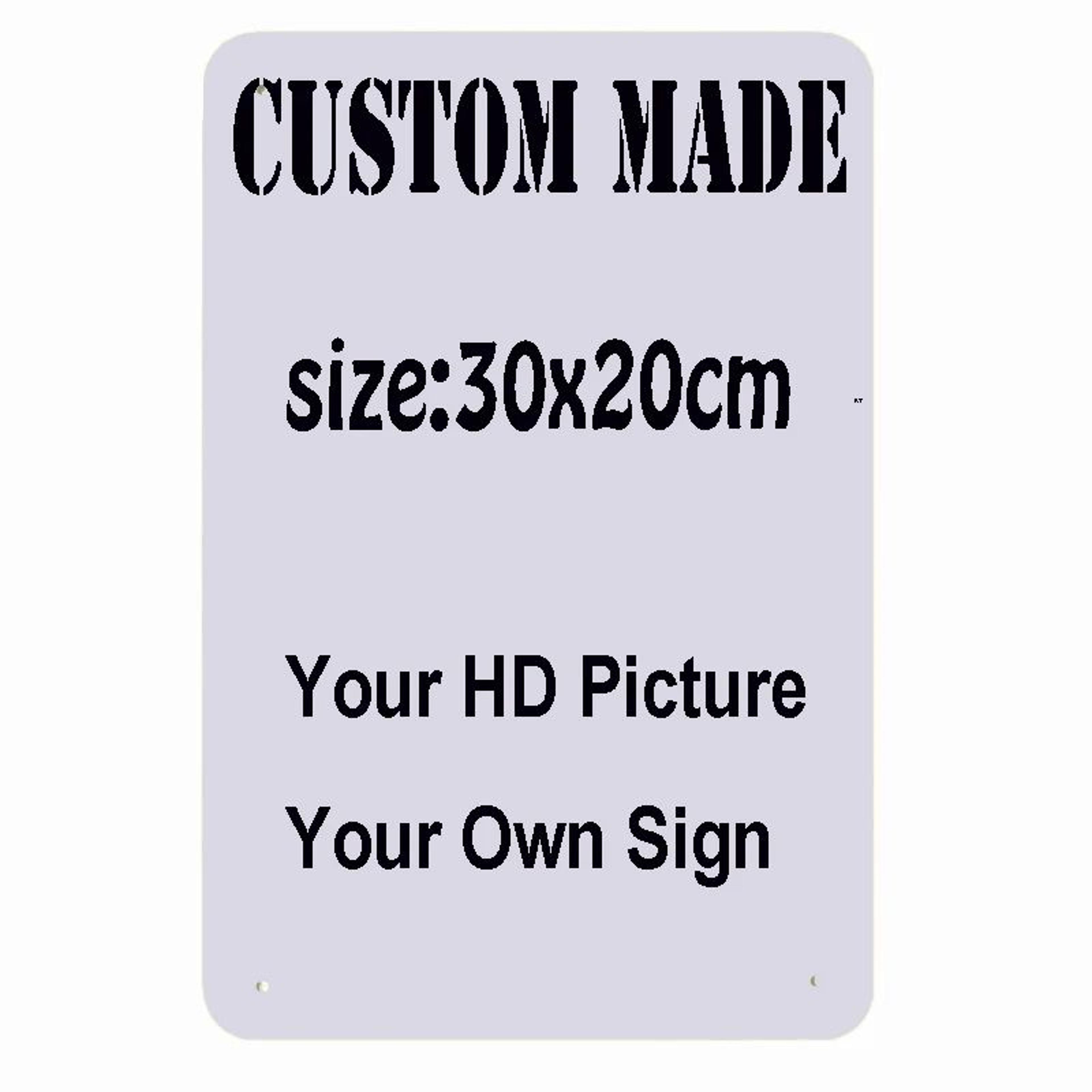 custom retro metal tin sign – vintage wall plaque, personalized home decor & art poster