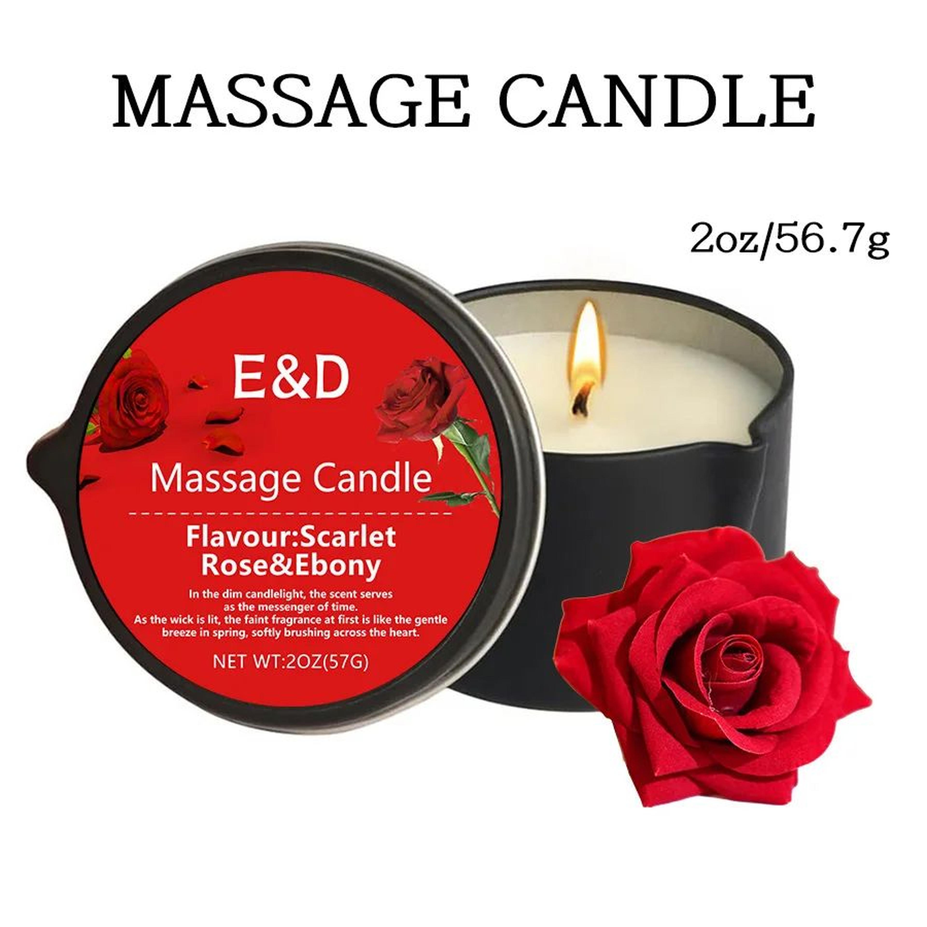 Massage Oil Candle  Aromatherapy Scented Spa Candle For Stress Relief  Skin Moisturizing 6
