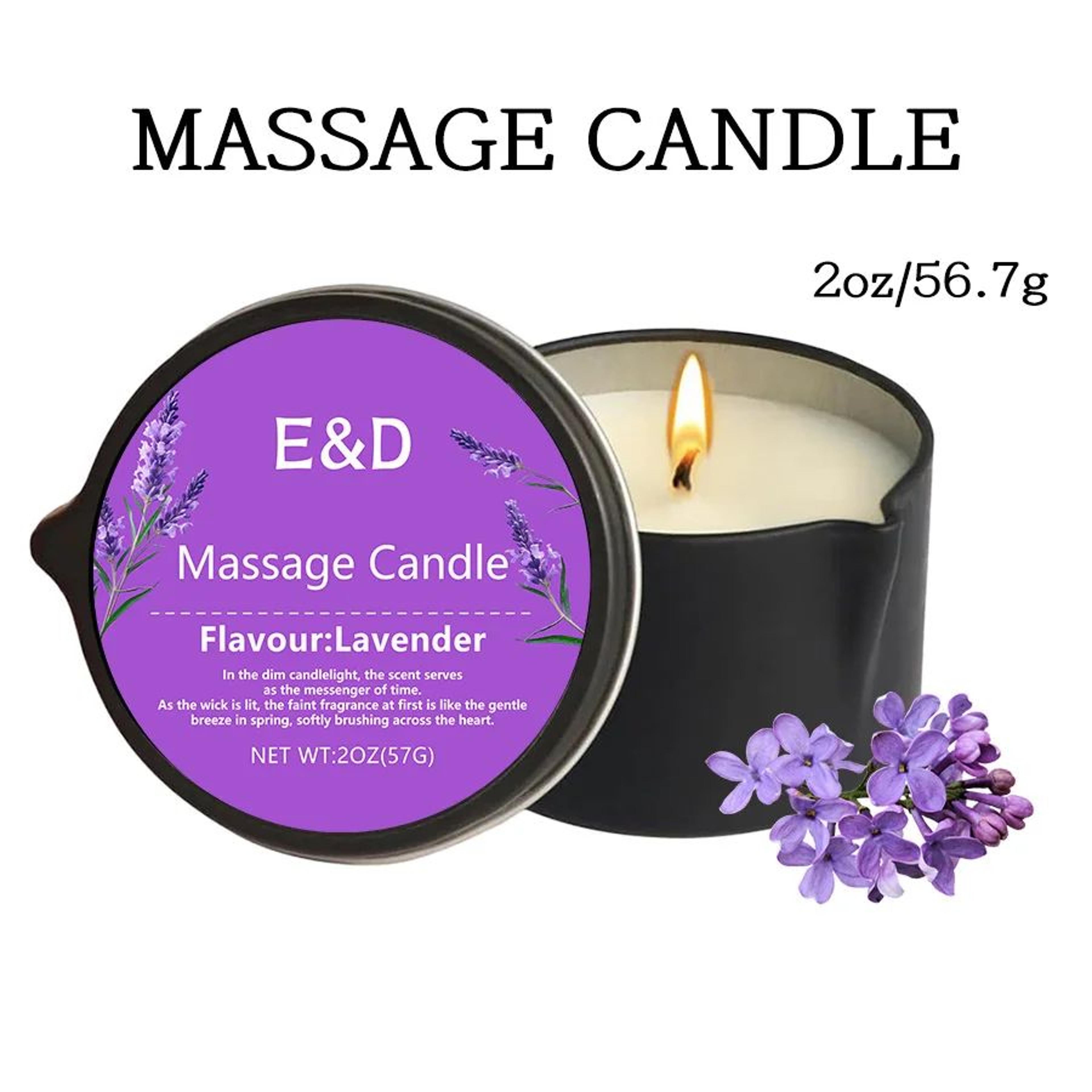 Massage Oil Candle  Aromatherapy Scented Spa Candle For Stress Relief  Skin Moisturizing 9