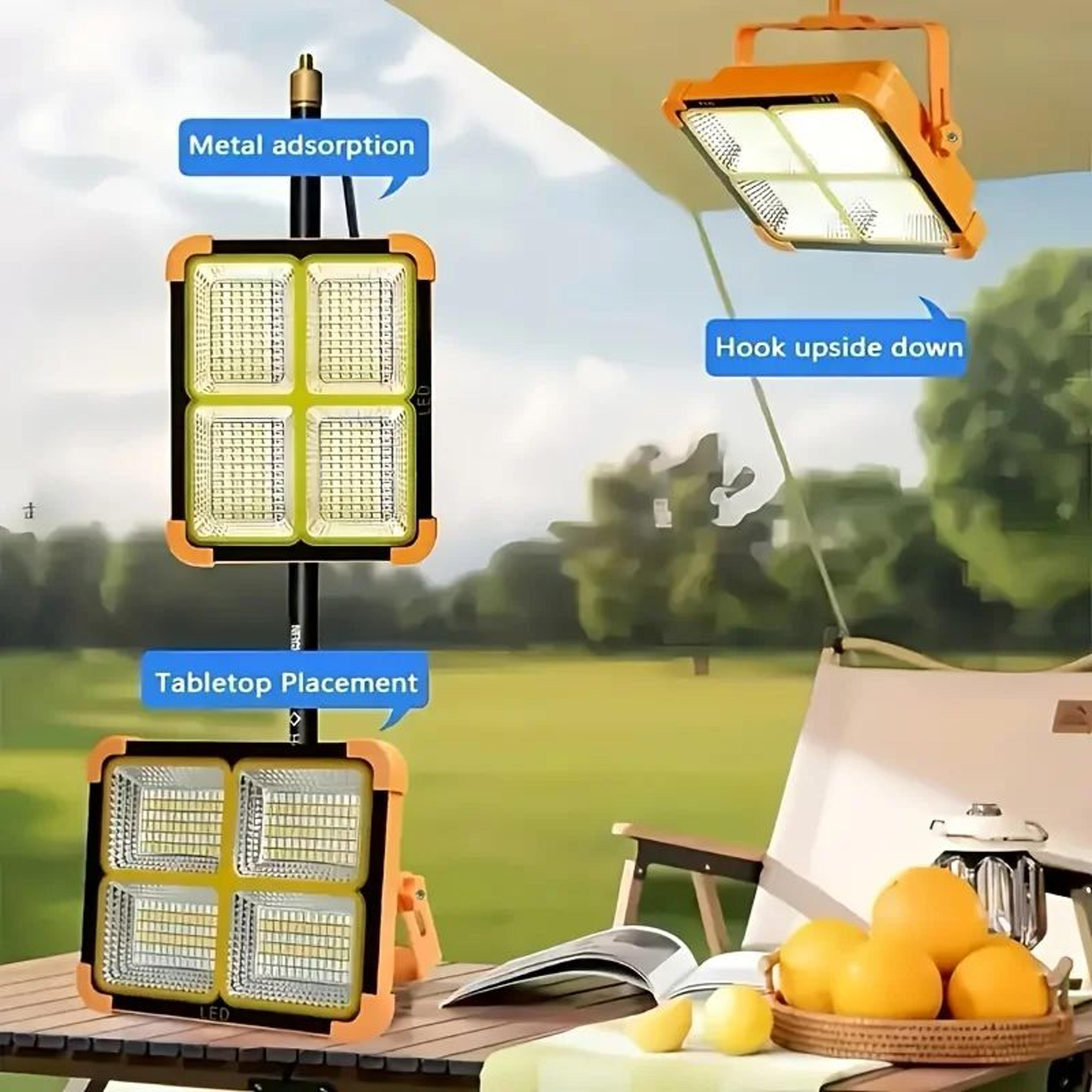 Solar LED Work Light  Waterproof Outdoor Hanging Light For Camping Garden Emergency  Street Use 2