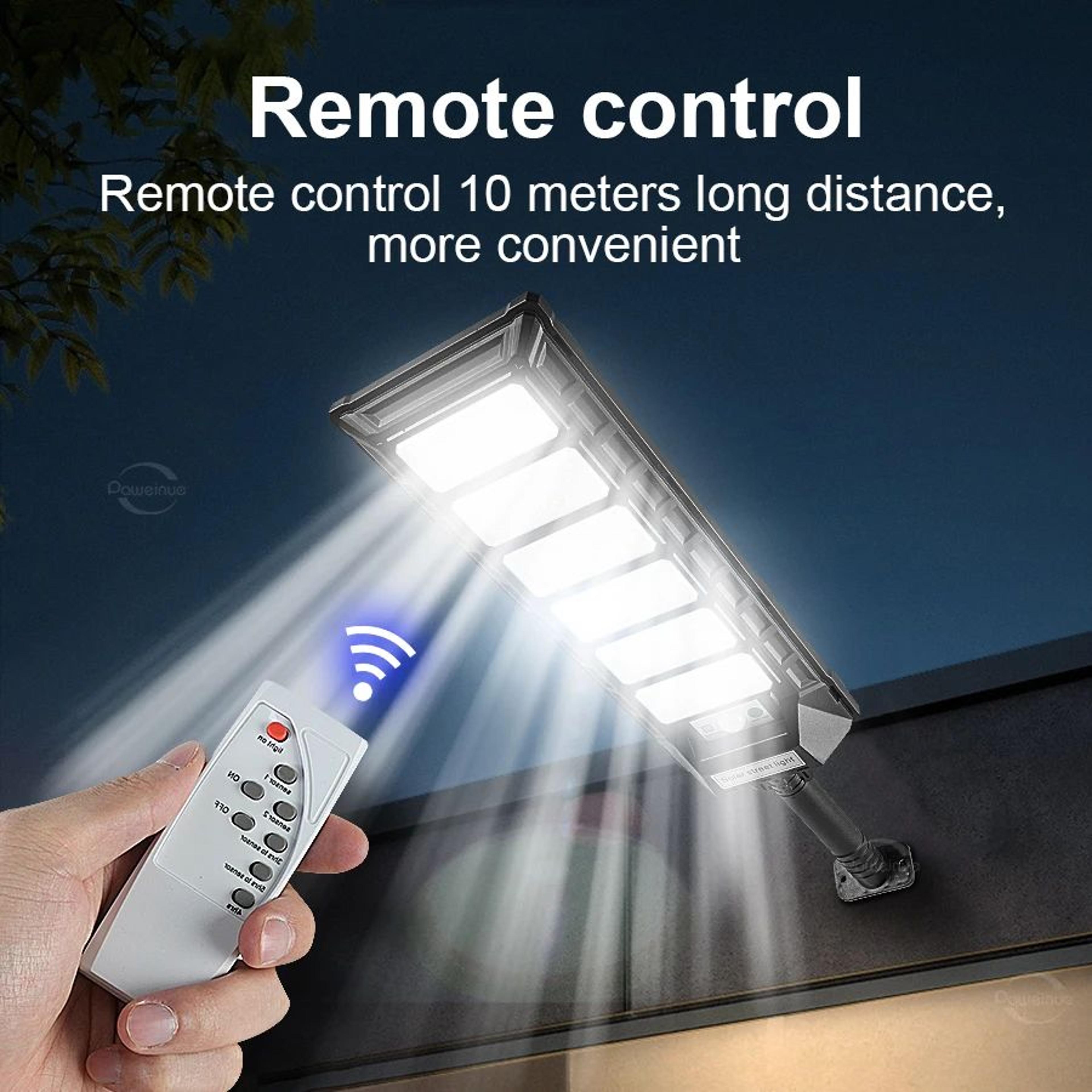 LED Solar Motion Sensor Wall Light  Waterproof Outdoor Garden Street  Security Lamp With Remote 5