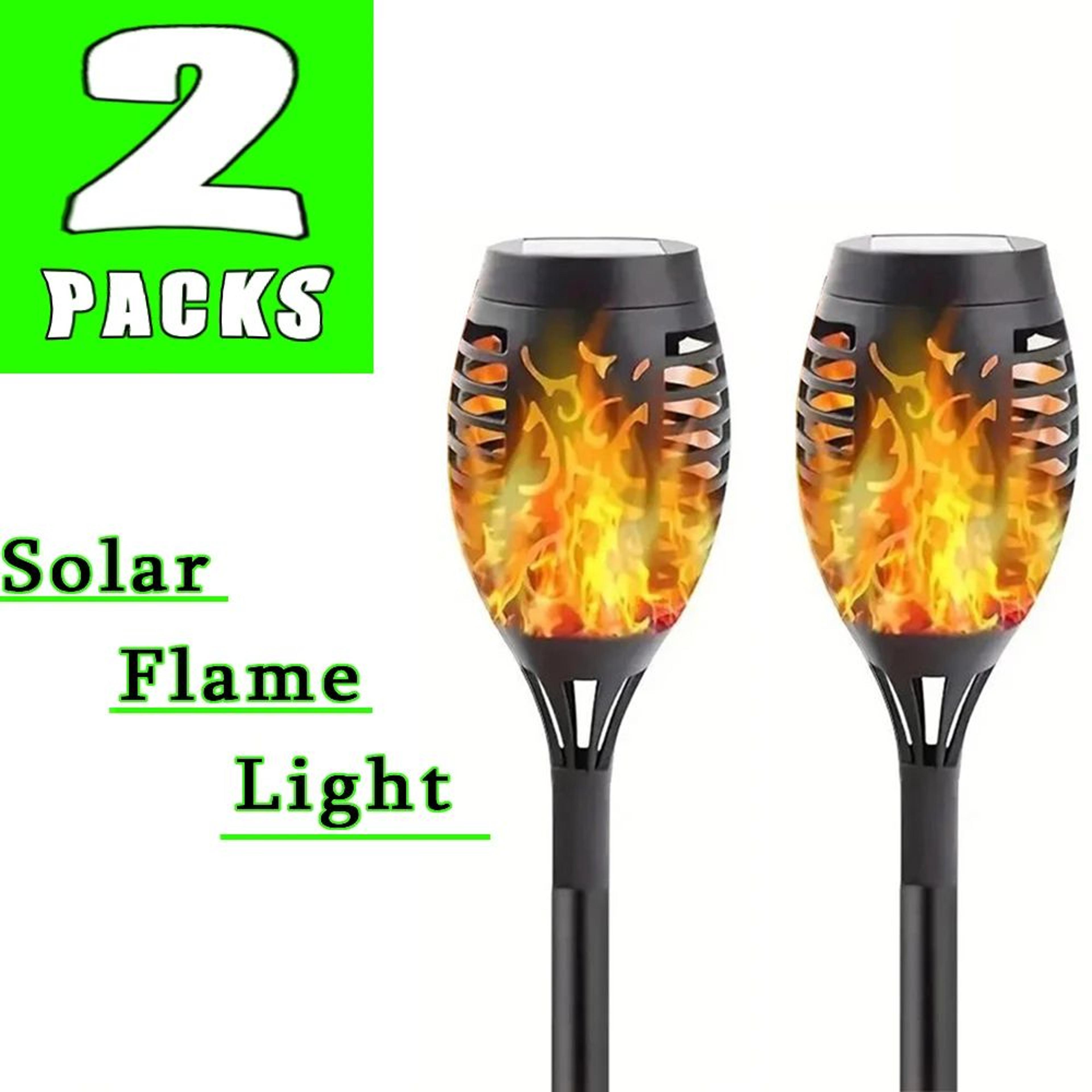 12 LED Solar Flame Torch Light  Waterproof Flickering Garden Pathway Landscape Lamp 7