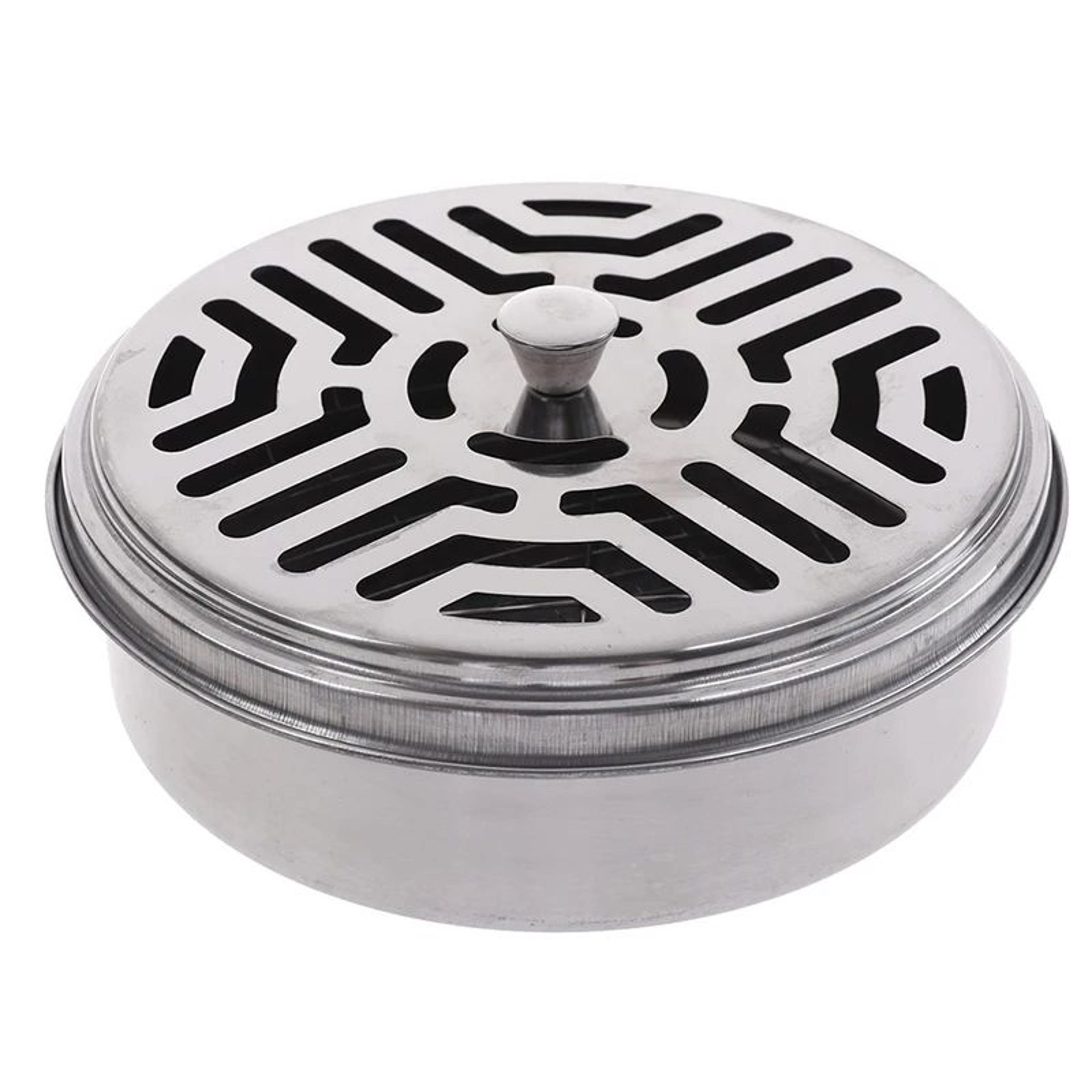 Metal Mosquito Coil Holder  Mesh Incense Burner Stand For Camping Garden Patio  Indoor Mosquito Rep 4