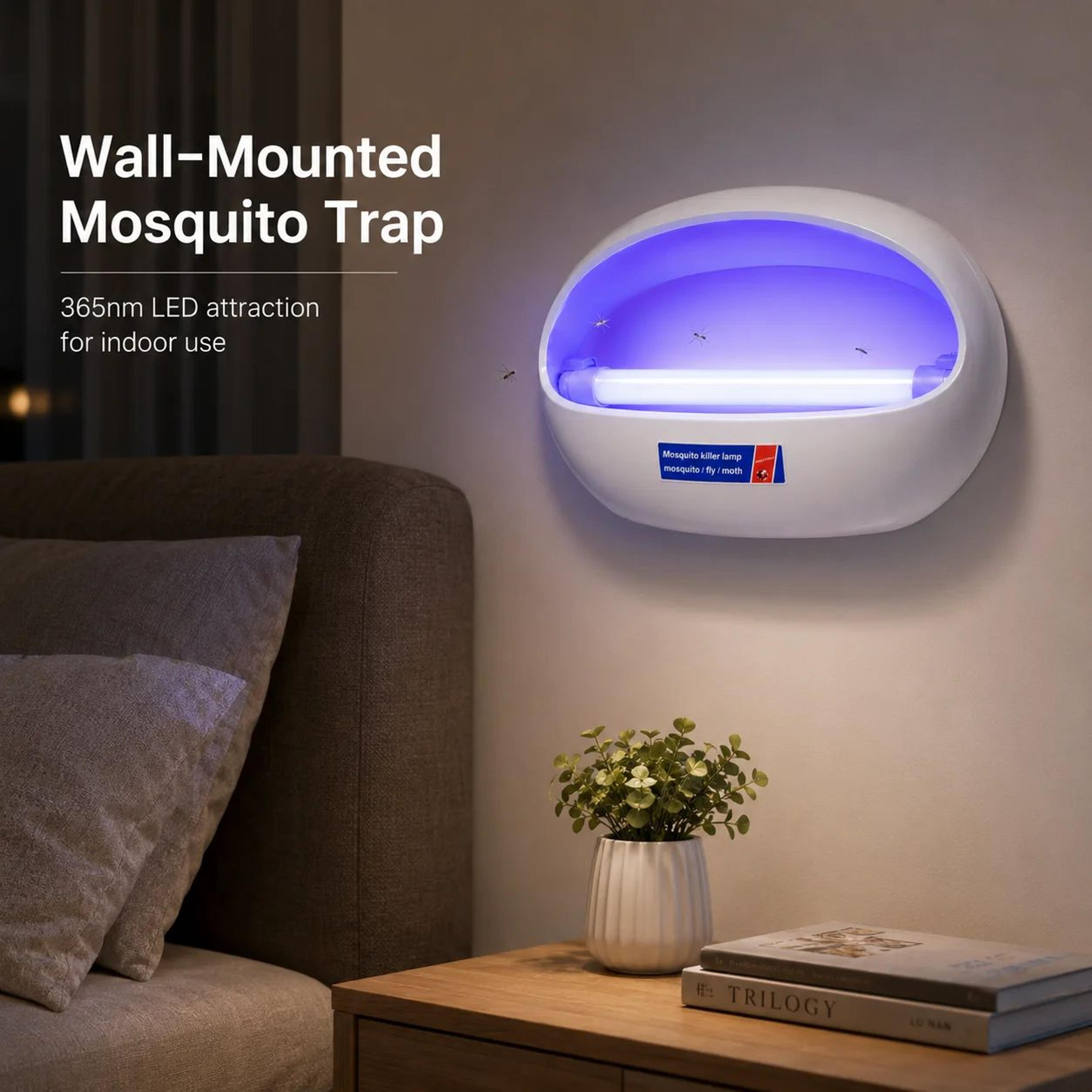 JOYINLED 4W WallMounted Mosquito Killer Lamp  Sticky Fly Trap Indoor Insect Catcher For Home Restau 2