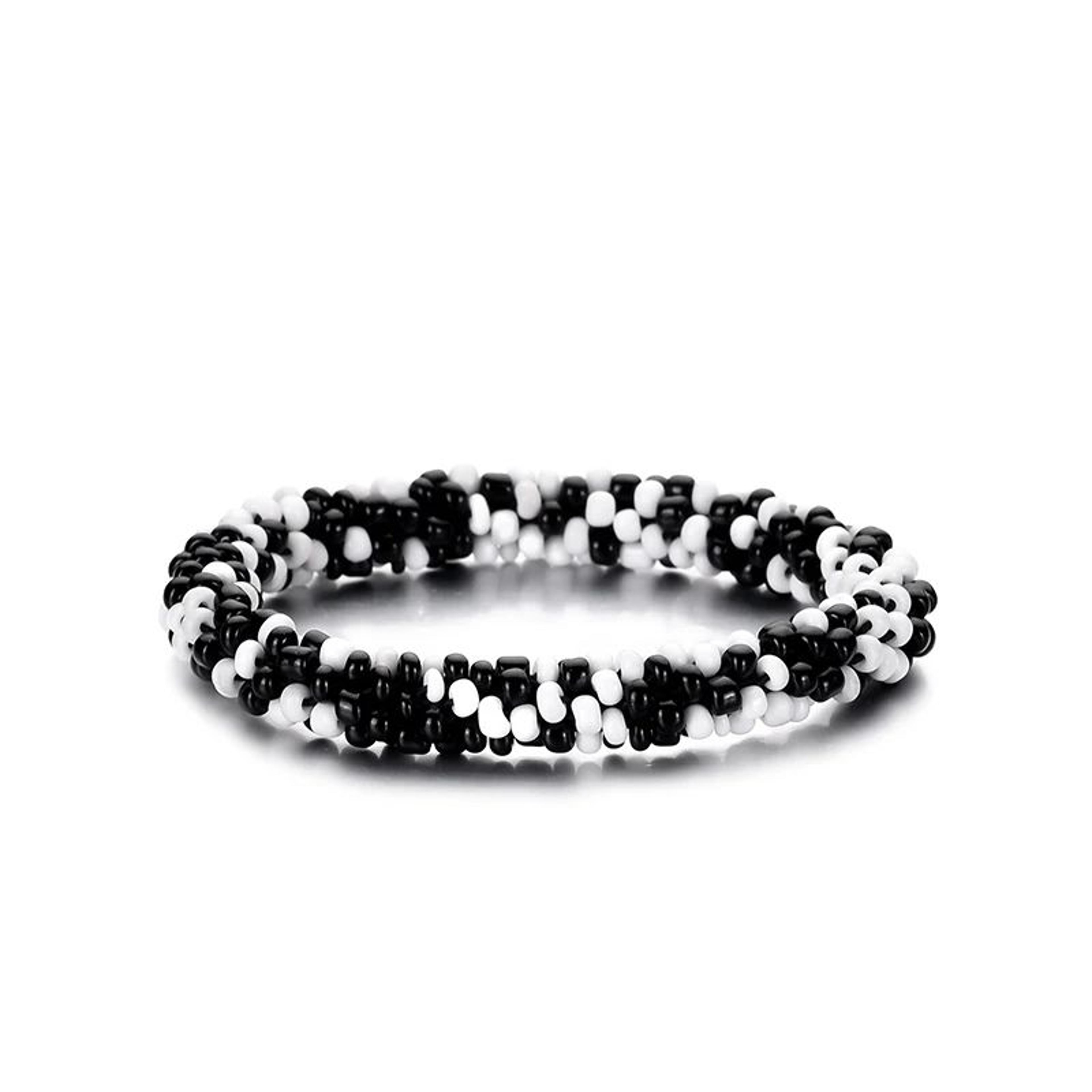 Colorful Bohemian Seed Bead Bracelet  Handmade Stretch Boho Bracelet For Women Elastic Acrylic Jewe 3