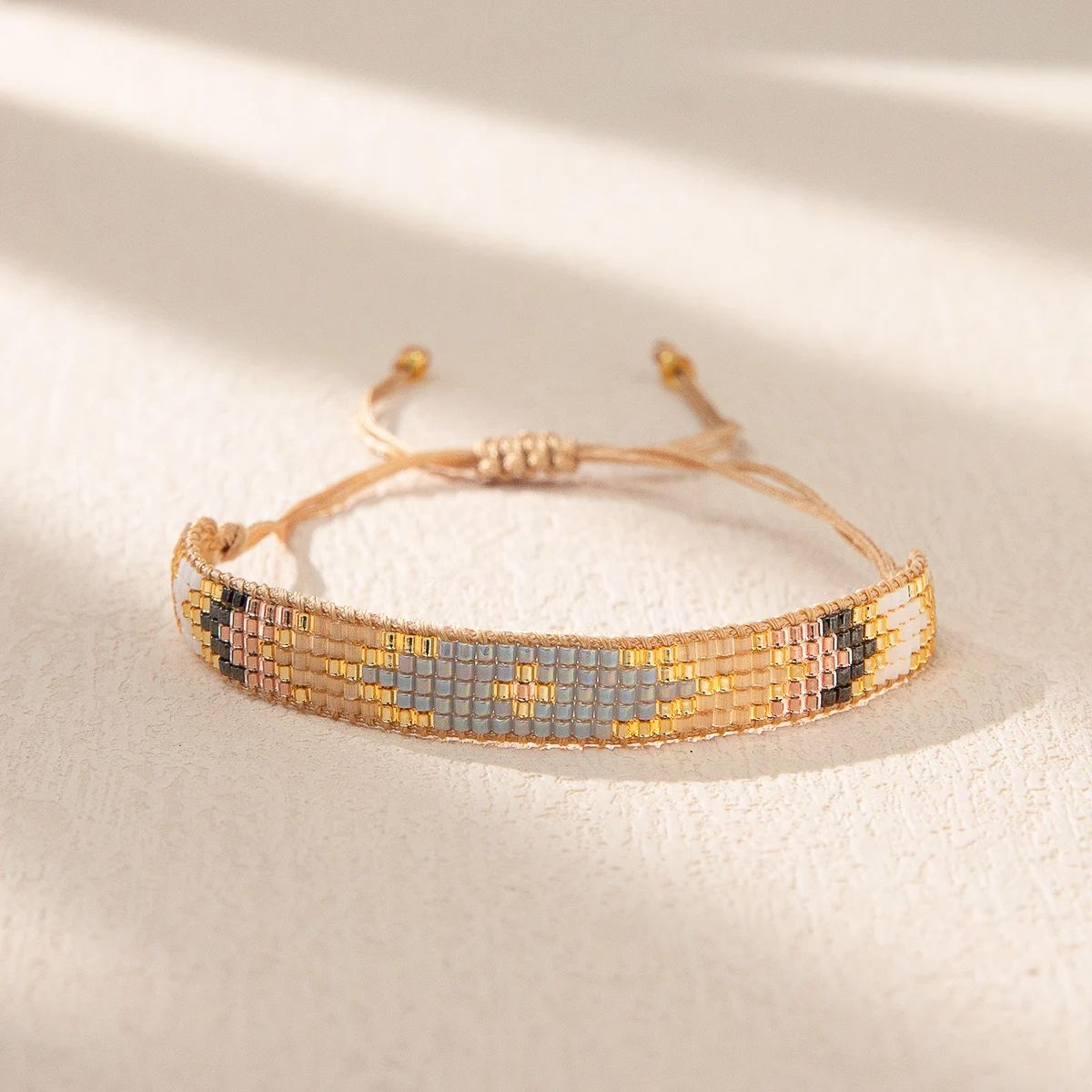 ZHONGVI Boho Miyuki Beaded Bracelet  Adjustable Rope Friendship Bracelet For Women  Men 4