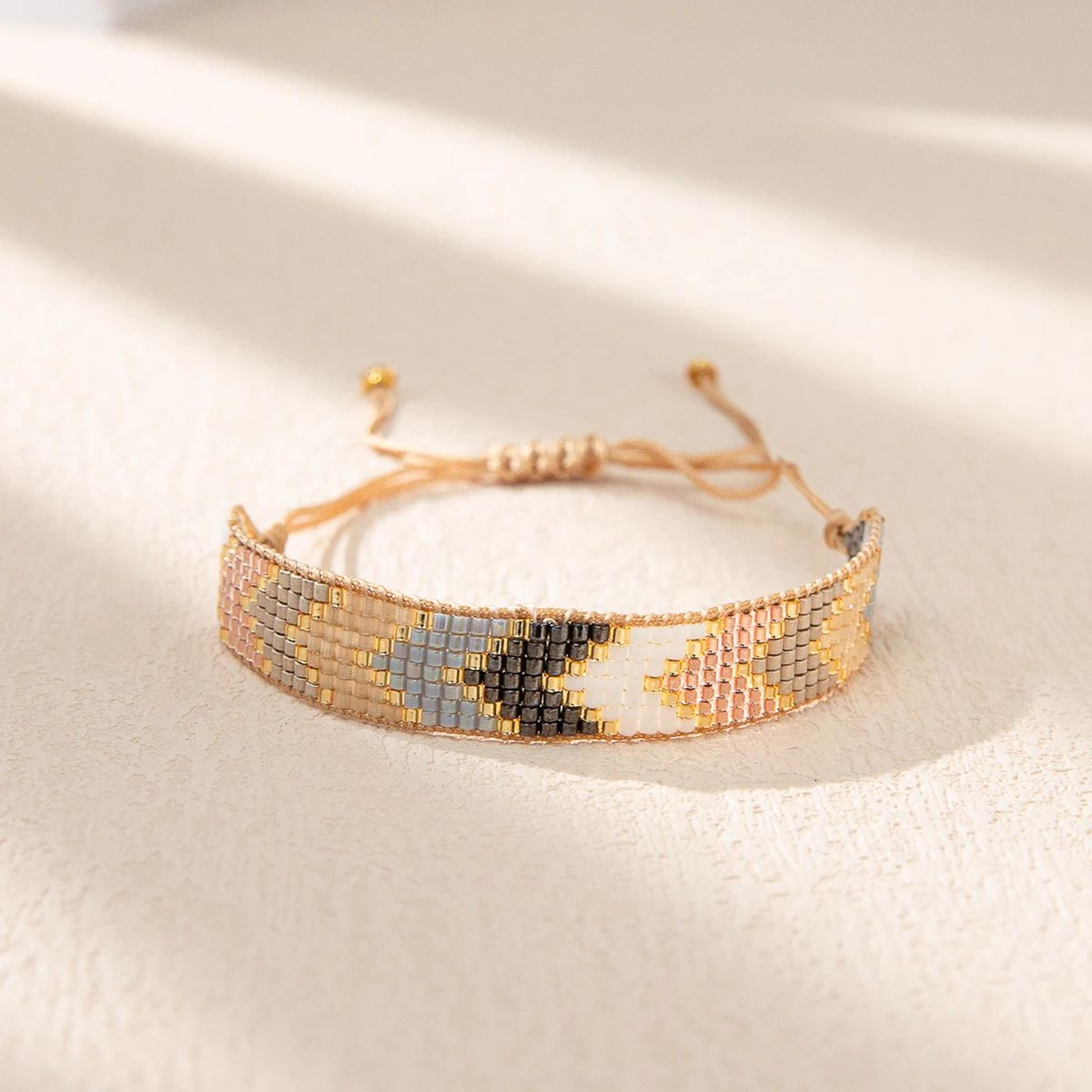 ZHONGVI Boho Miyuki Beaded Bracelet  Adjustable Rope Friendship Bracelet For Women  Men 7