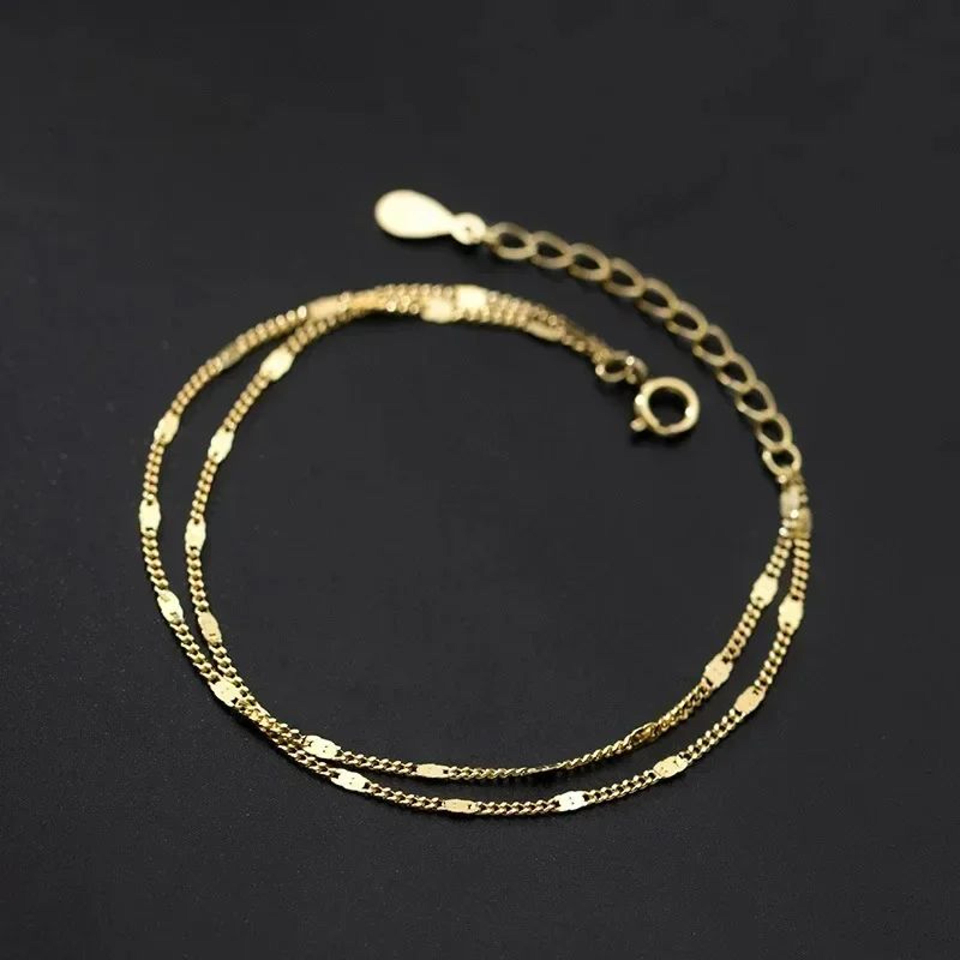 Korean ThreeLayer Snake Chain Bracelet  Elegant Minimalist Layered Metal Bracelet For Women  Girls 9