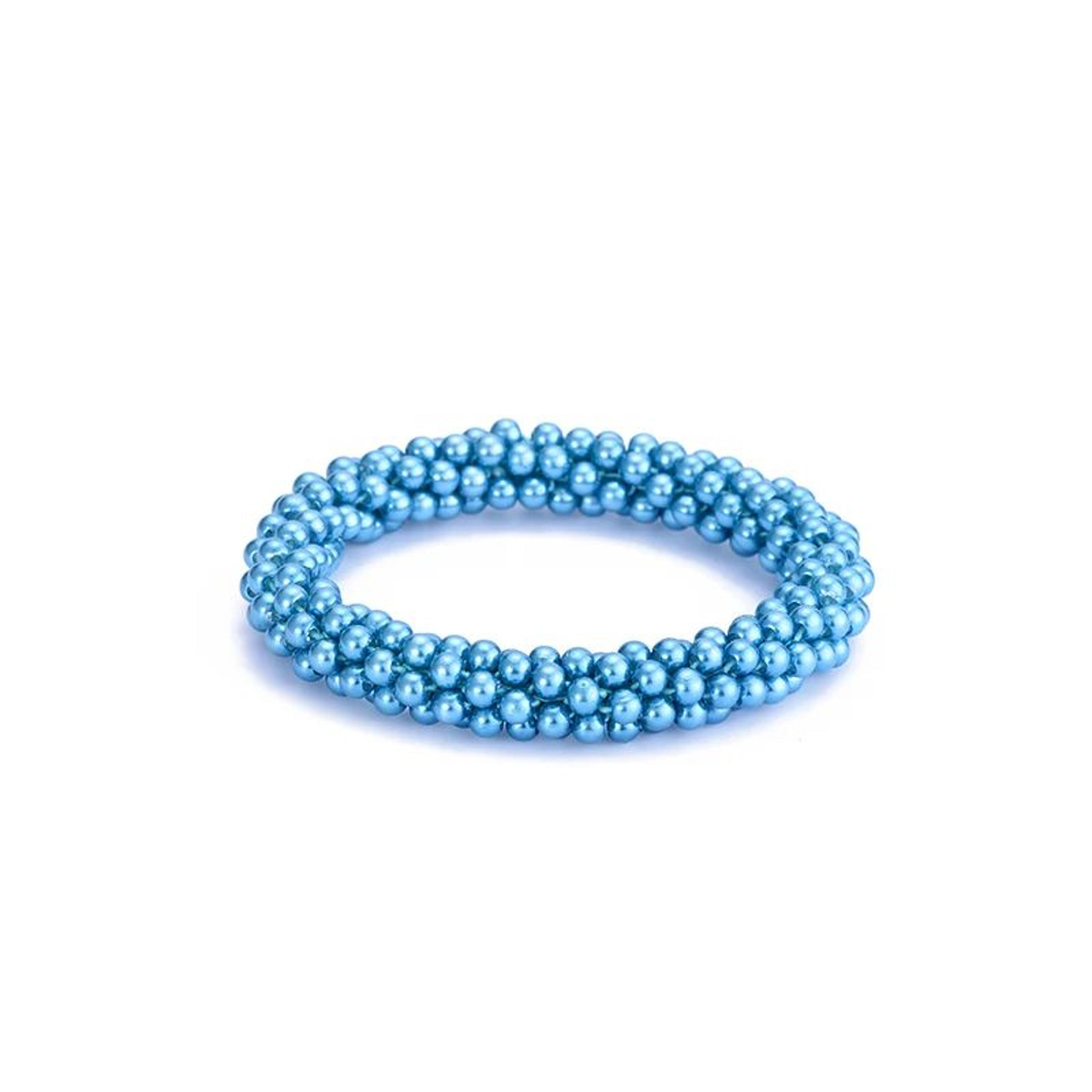 Bohemian Pearl Stretch Beaded Bracelet  Handmade Vintage Boho Elastic Bracelet For Women 3
