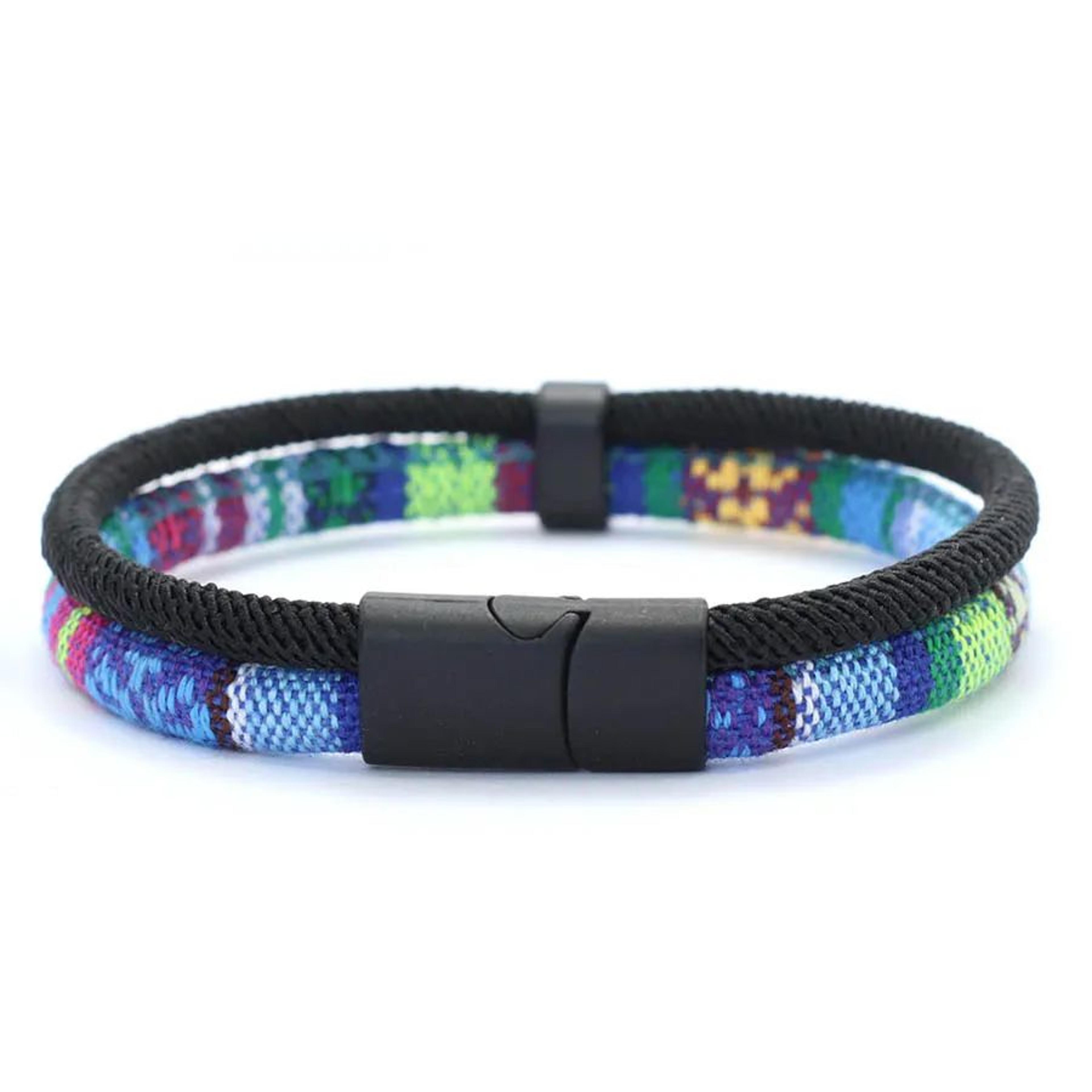 Handmade Tibetan Rope Bracelet  Adjustable Ethnic Meditation Yoga Fabric Bracelet For Men 9