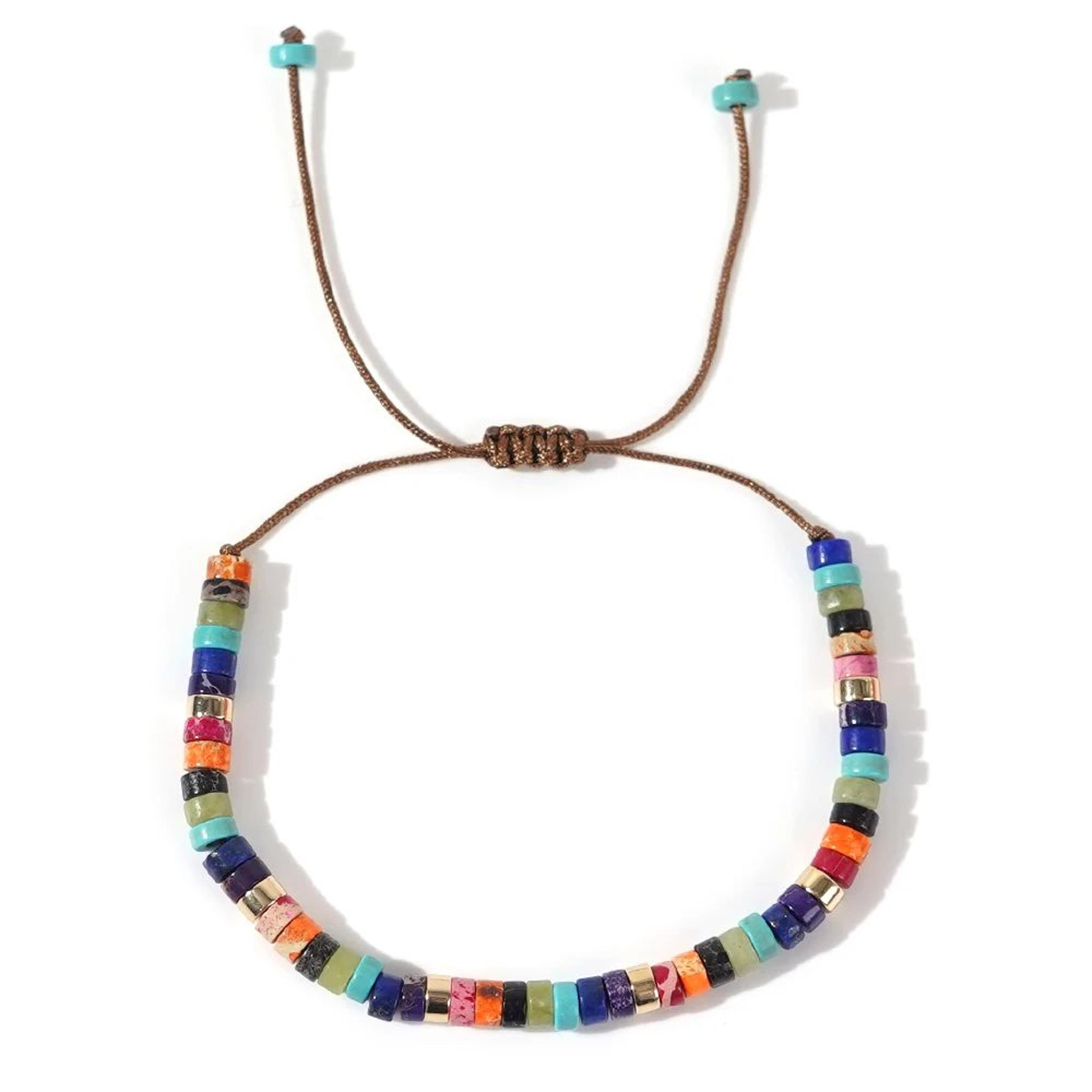 Go2boho Picasso Gemstone Beaded Bracelet  SemiPrecious Stone Strand Bracelet For Women 6