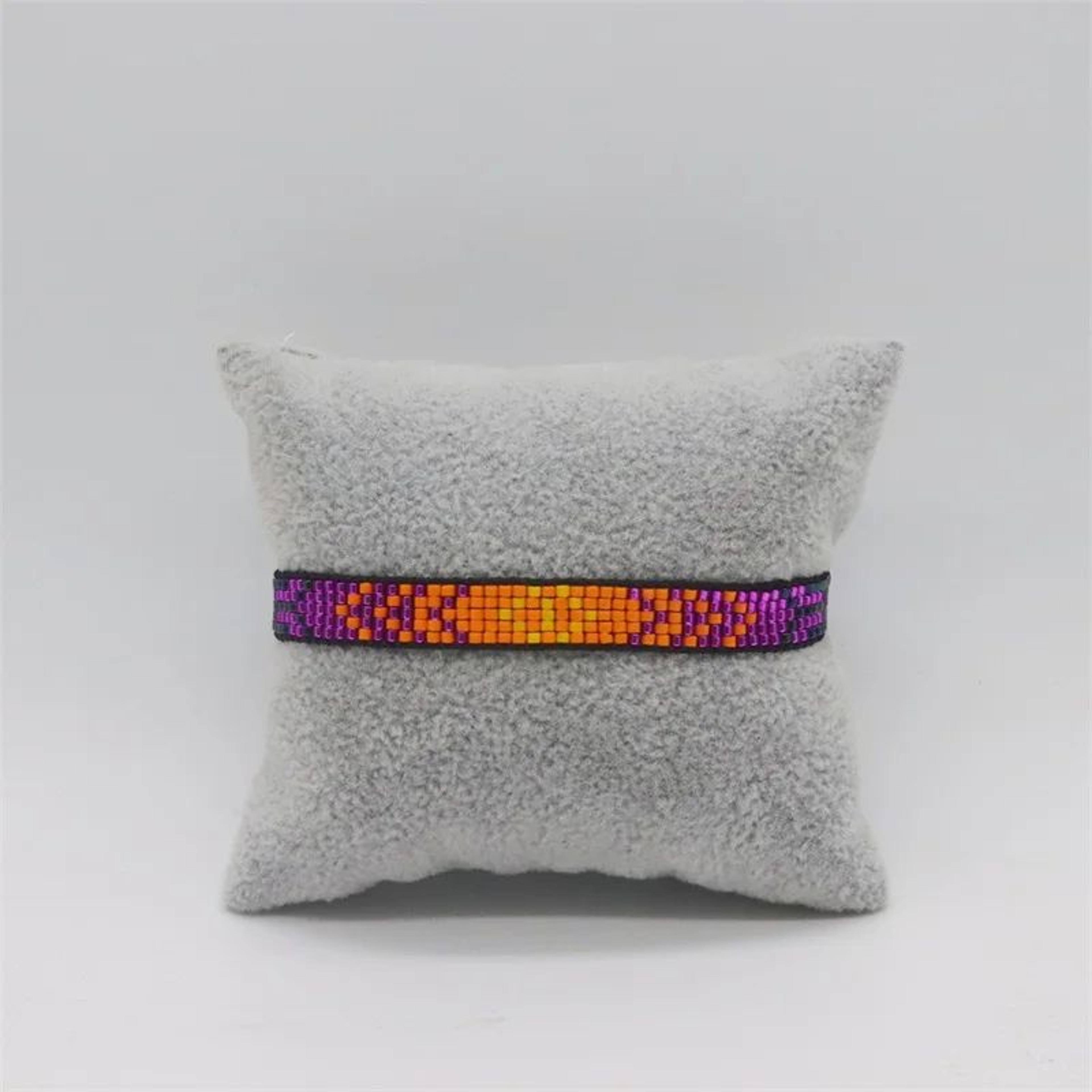 Handmade Miyuki Seed Bead Arrow Pattern Bracelet  Woven Boho Beaded Strand Bracelet For Women 7