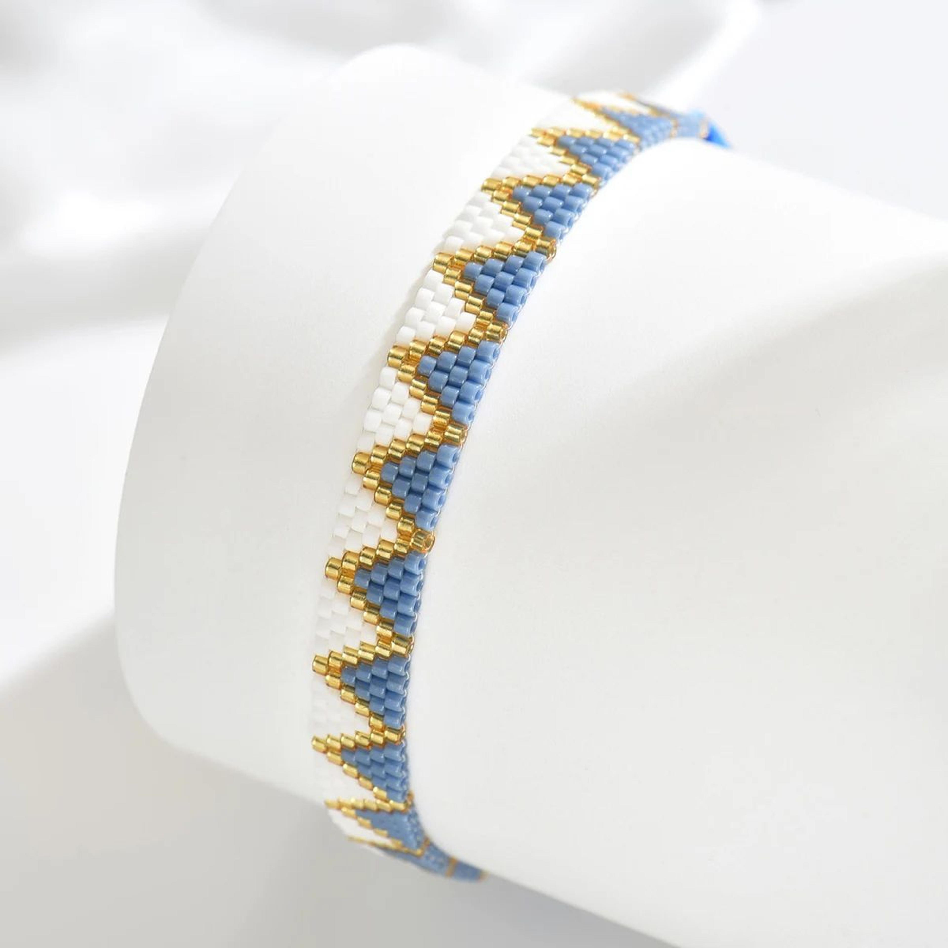 Miyuki Bead Bracelet  Handmade Boho Woven Adjustable Geometric Bracelet For Women 6