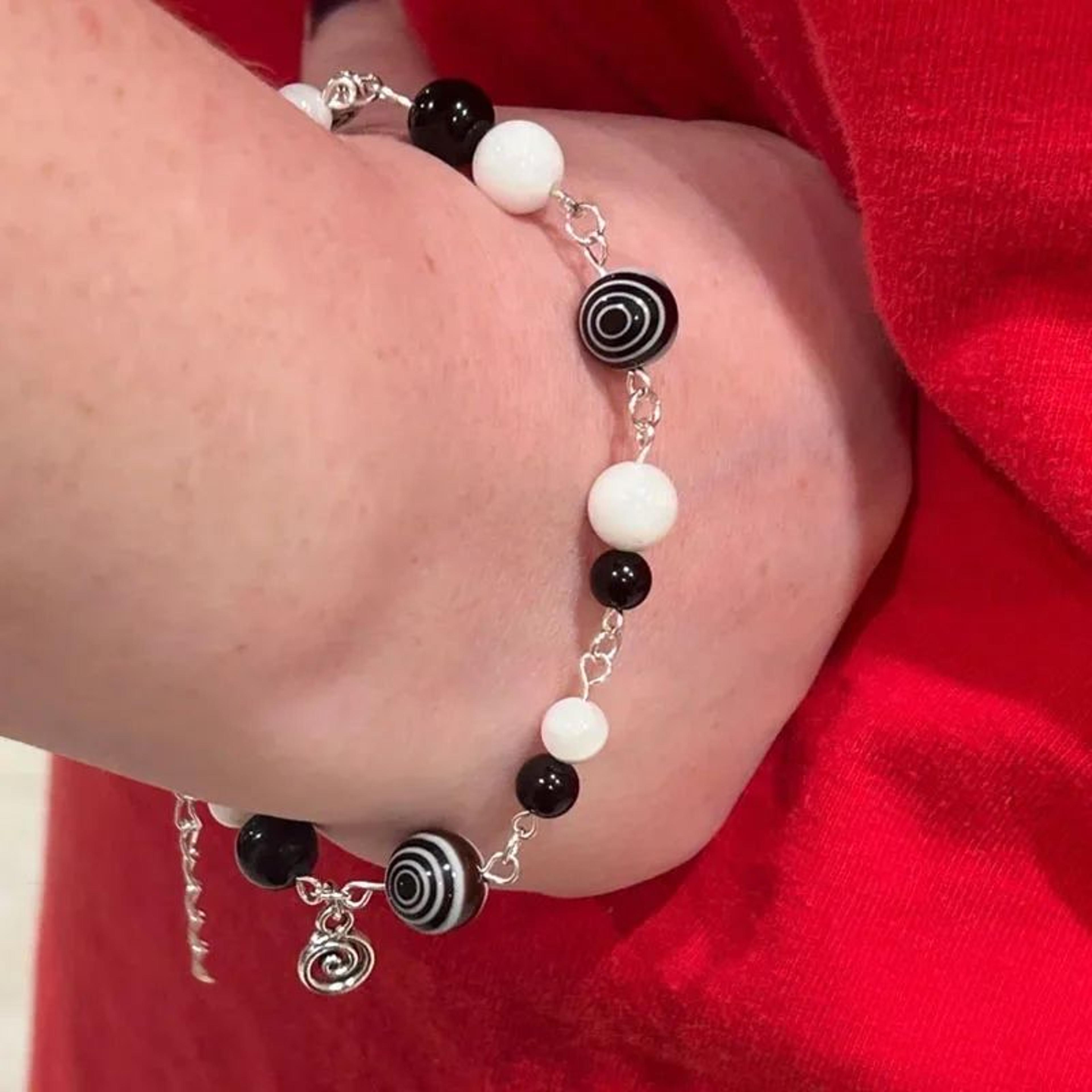 Uzumaki Junji Ito Inspired Handmade Charm Bracelet  AnimeInspired Adjustable Fashion Jewelry 1