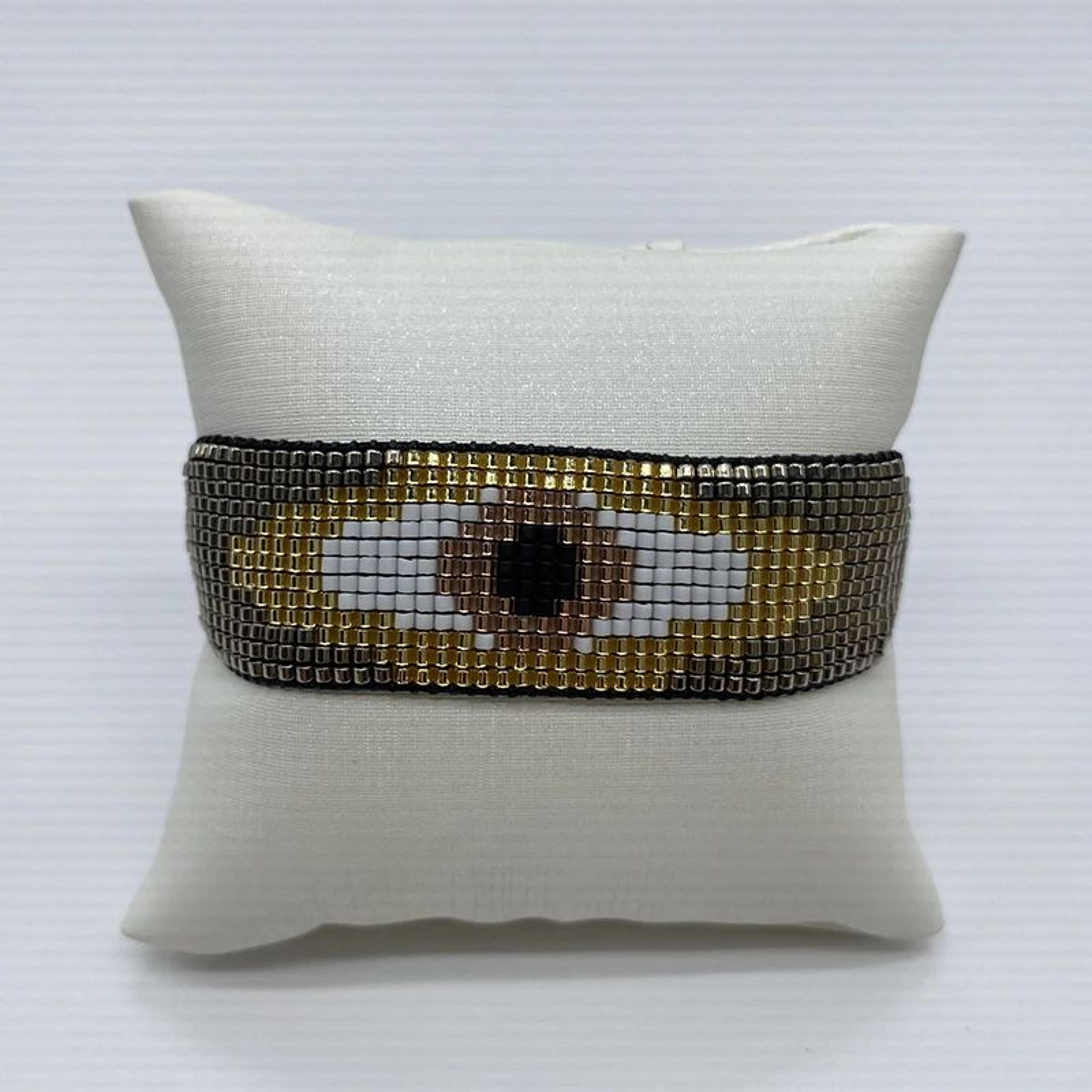 Boho Miyuki Evil Eye Bracelet  Handmade Leopard Beaded Braided Bracelet With Stainless Steel For Wo 8