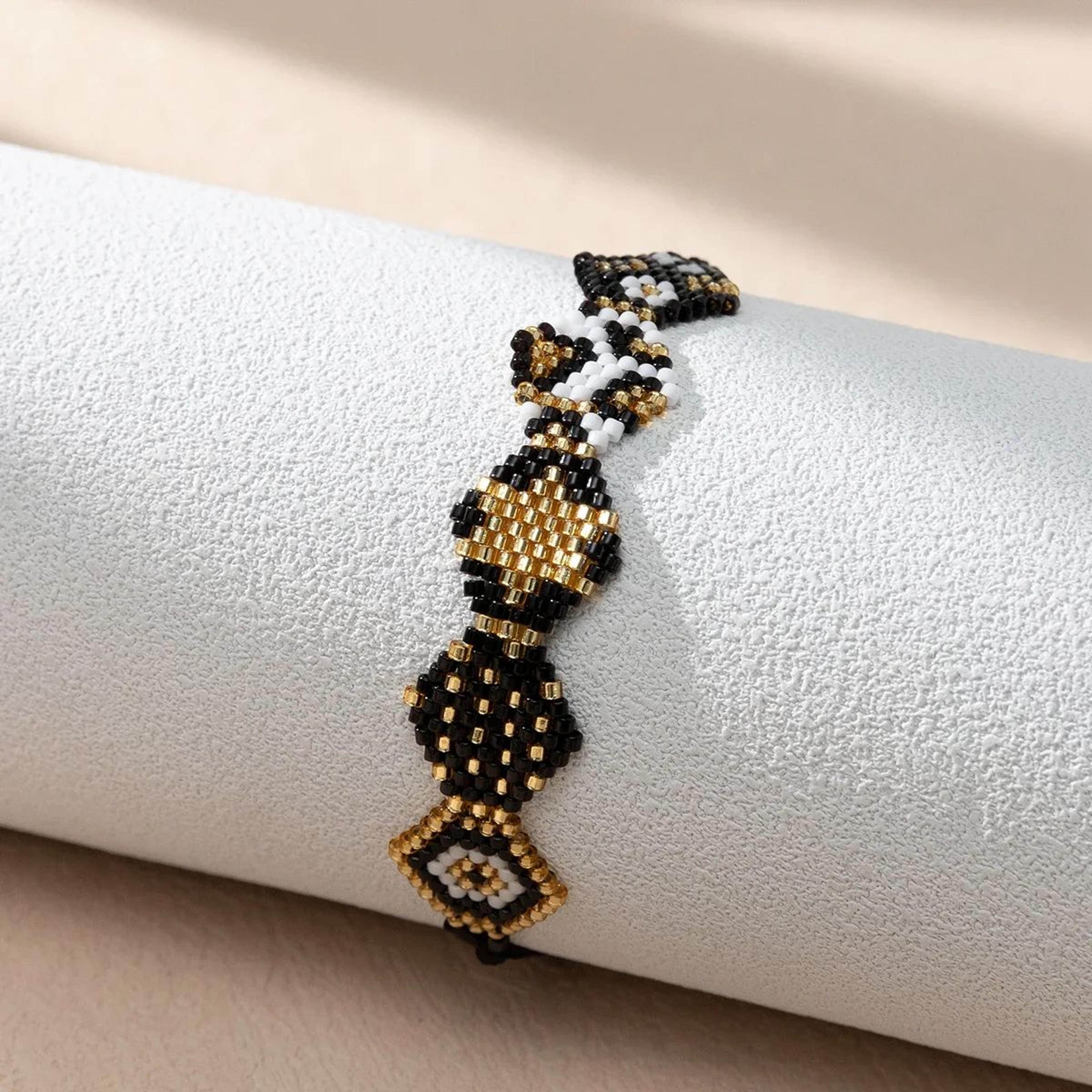 Handmade Miyuki Star Beaded Bracelet  Adjustable Woven Fashion Bracelet For Women 3